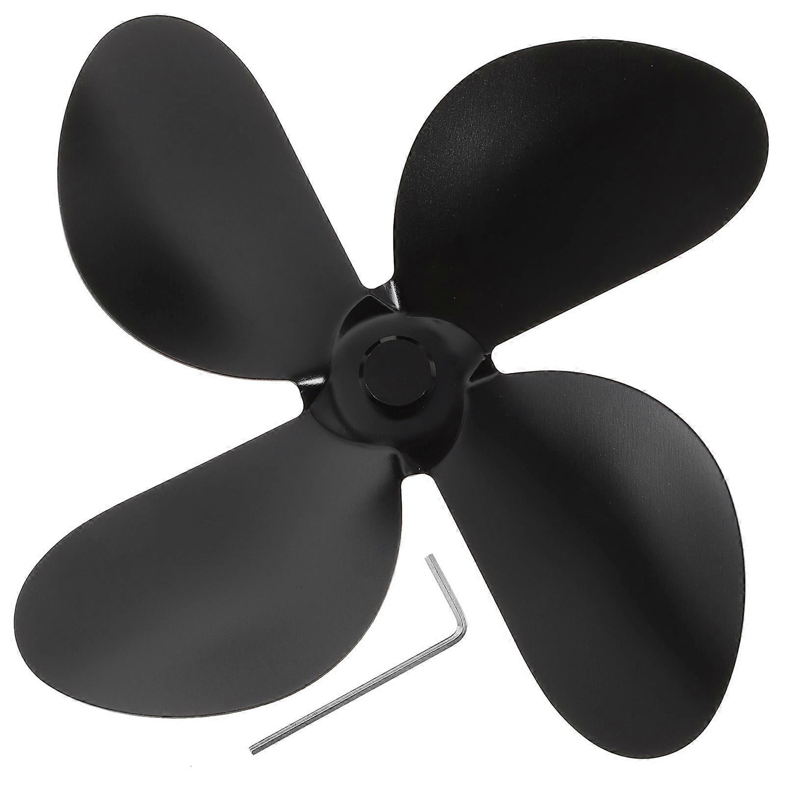 Aluminum Alloy Fireplace Fan Replacement for Enhanced Heat Dissipation, Compatible with Wood Burning and Gas Stoves, Efficient Fan Part for Optimal