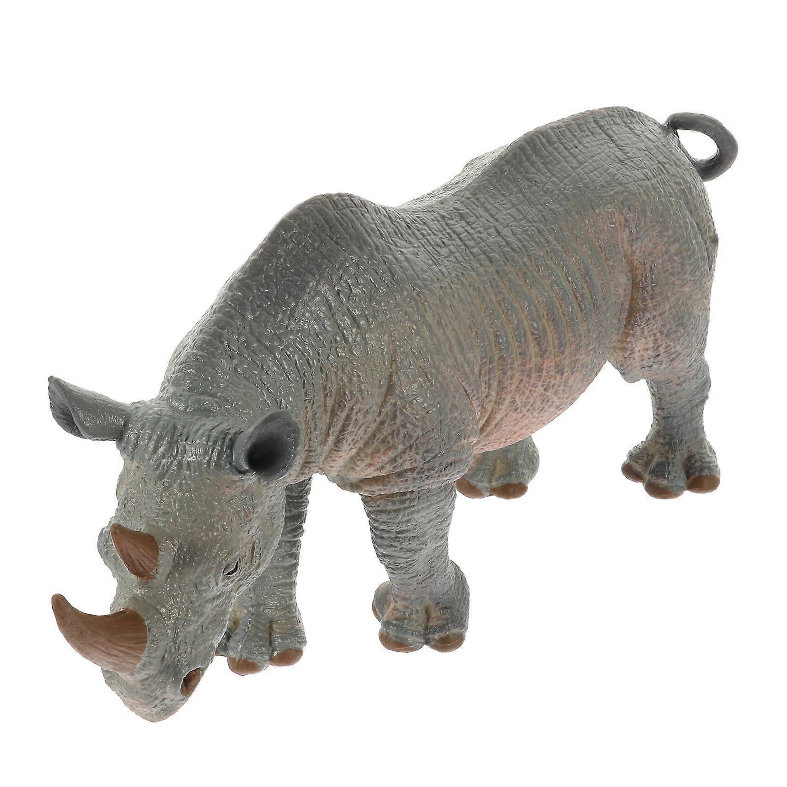 Wild Rhinoceros Shape Decor For Scene Layout And Stylized Interior Design 1Set