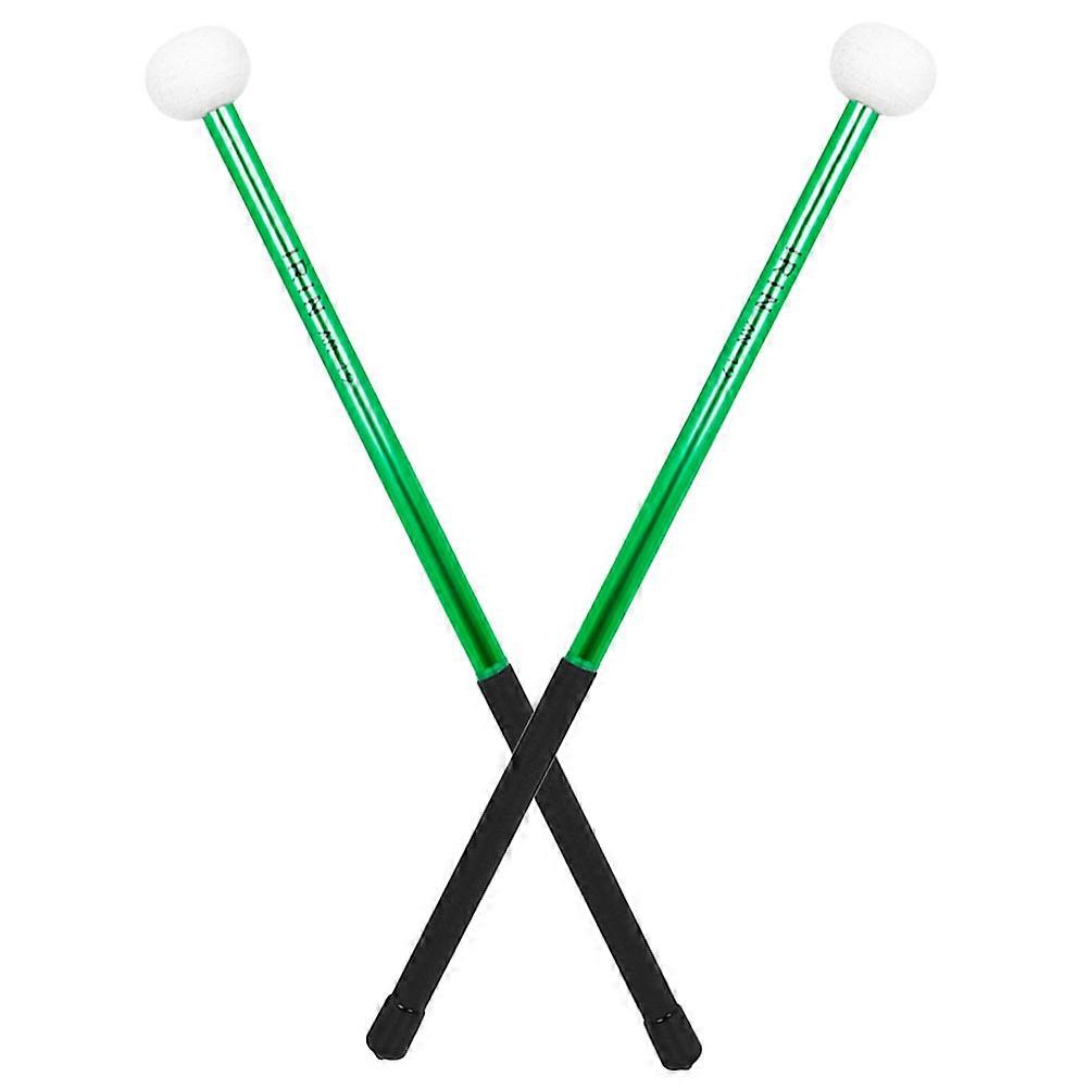 Felt Head Alloy Drumsticks Double Ended Practical Percussion Sticks for Marching and Practice Comfortable Design