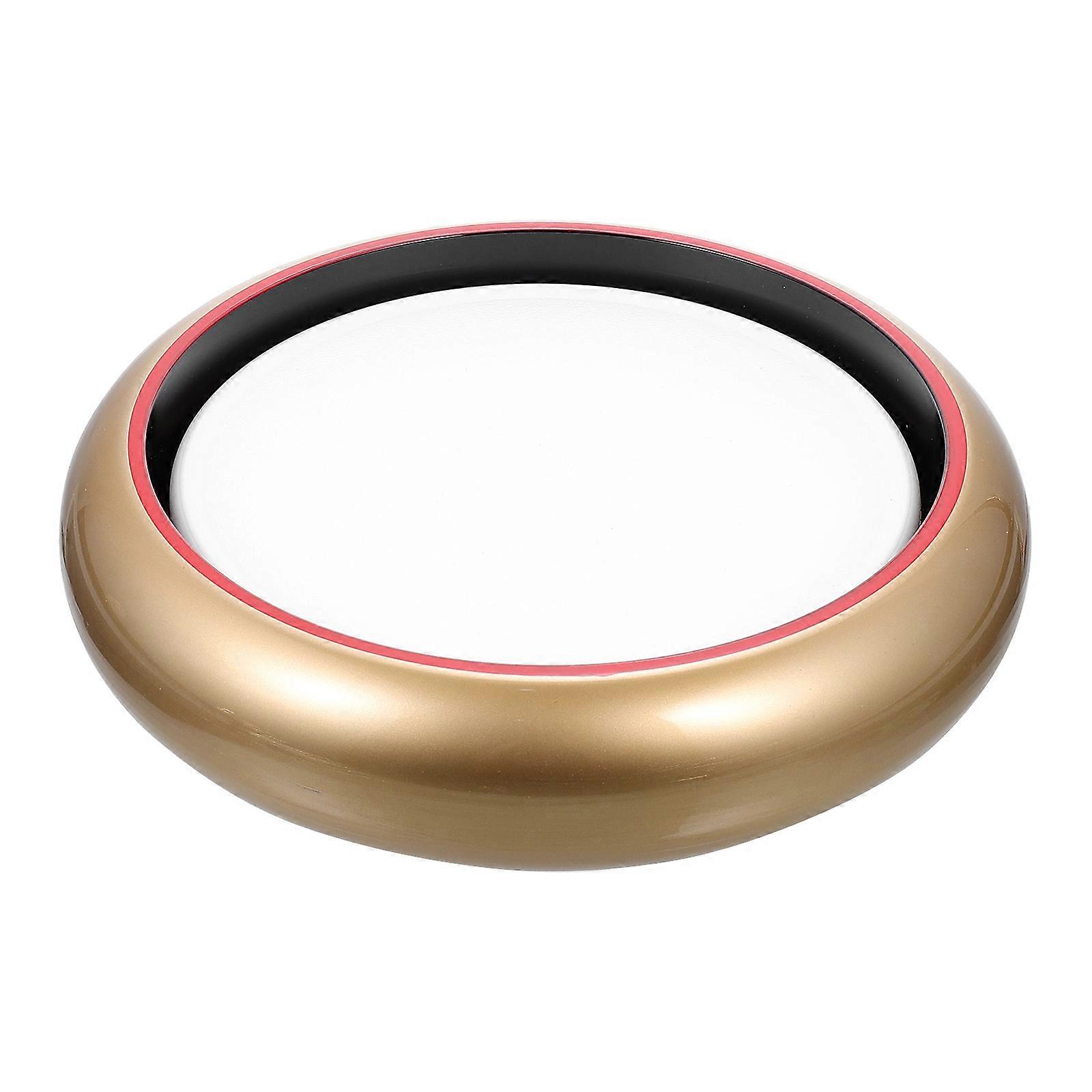 レストランや家族の夕食に適した丸い寿司プレートゴールデンアイスサービングプレート1セット