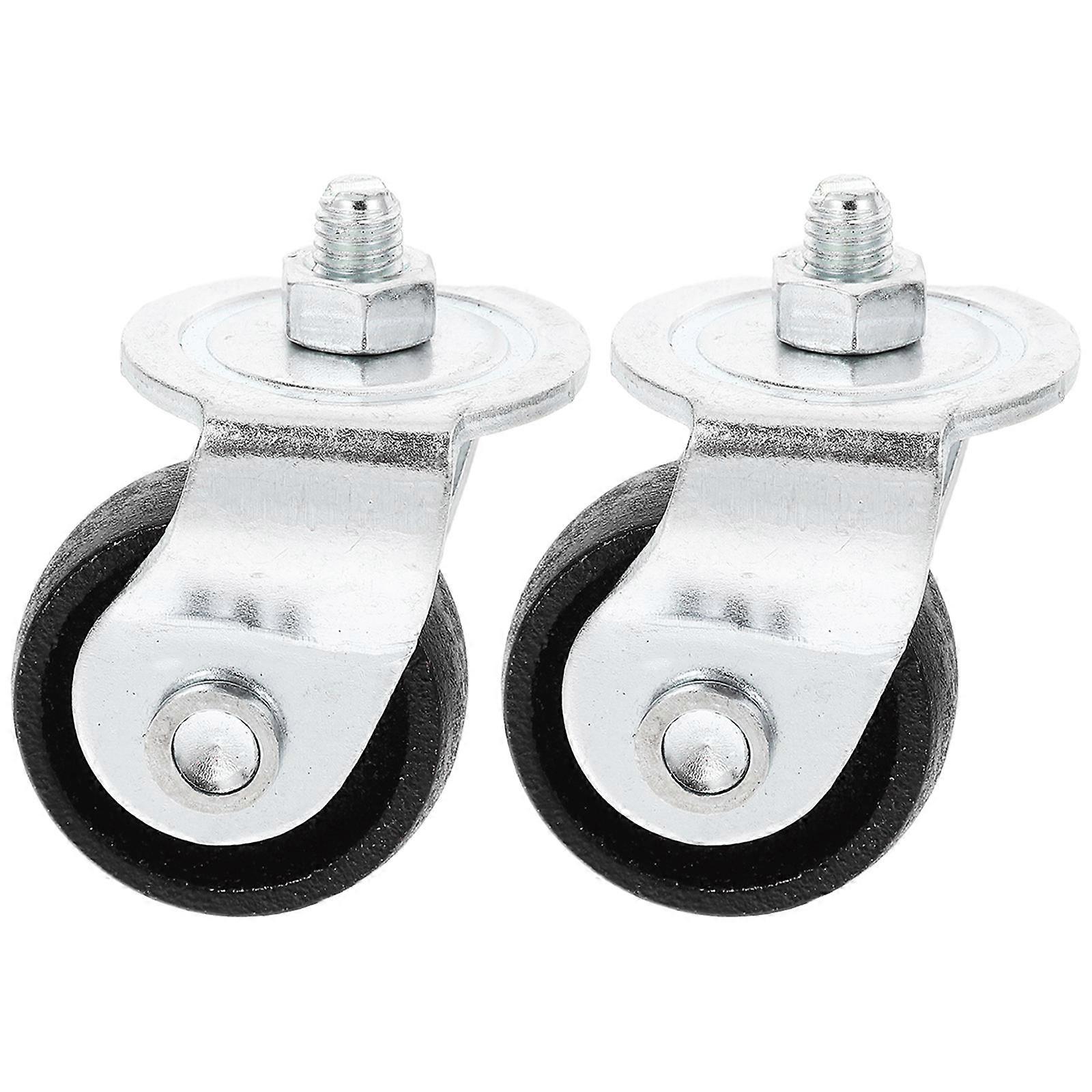 Replacement Casters 2Pcs Jack Wheel For Hydraulic Jack Maintenance Tasks 40mm Wheel Diameter Stability and Flexibility