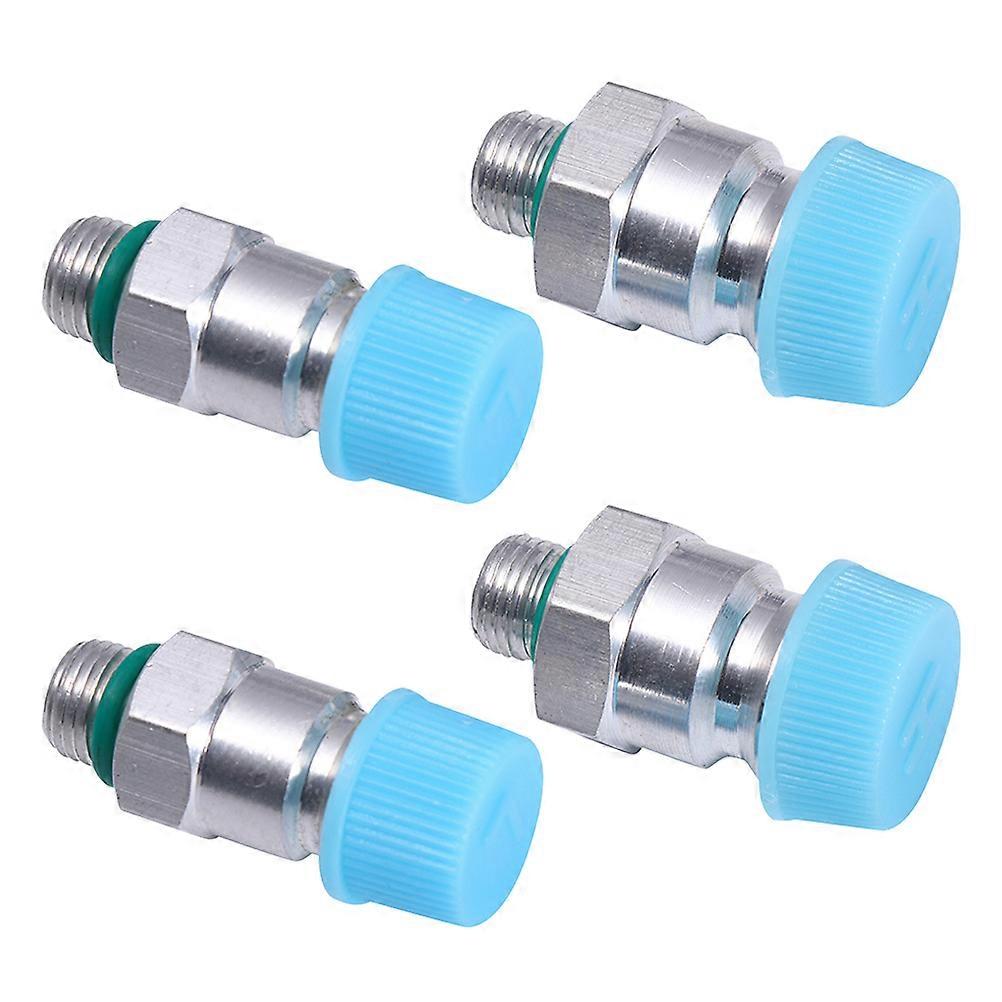 Air Conditioning Refilling Valve Set 4Pcs Essential For Air-conditioning Pipe Maintenance Safe Refilling Assorted Color