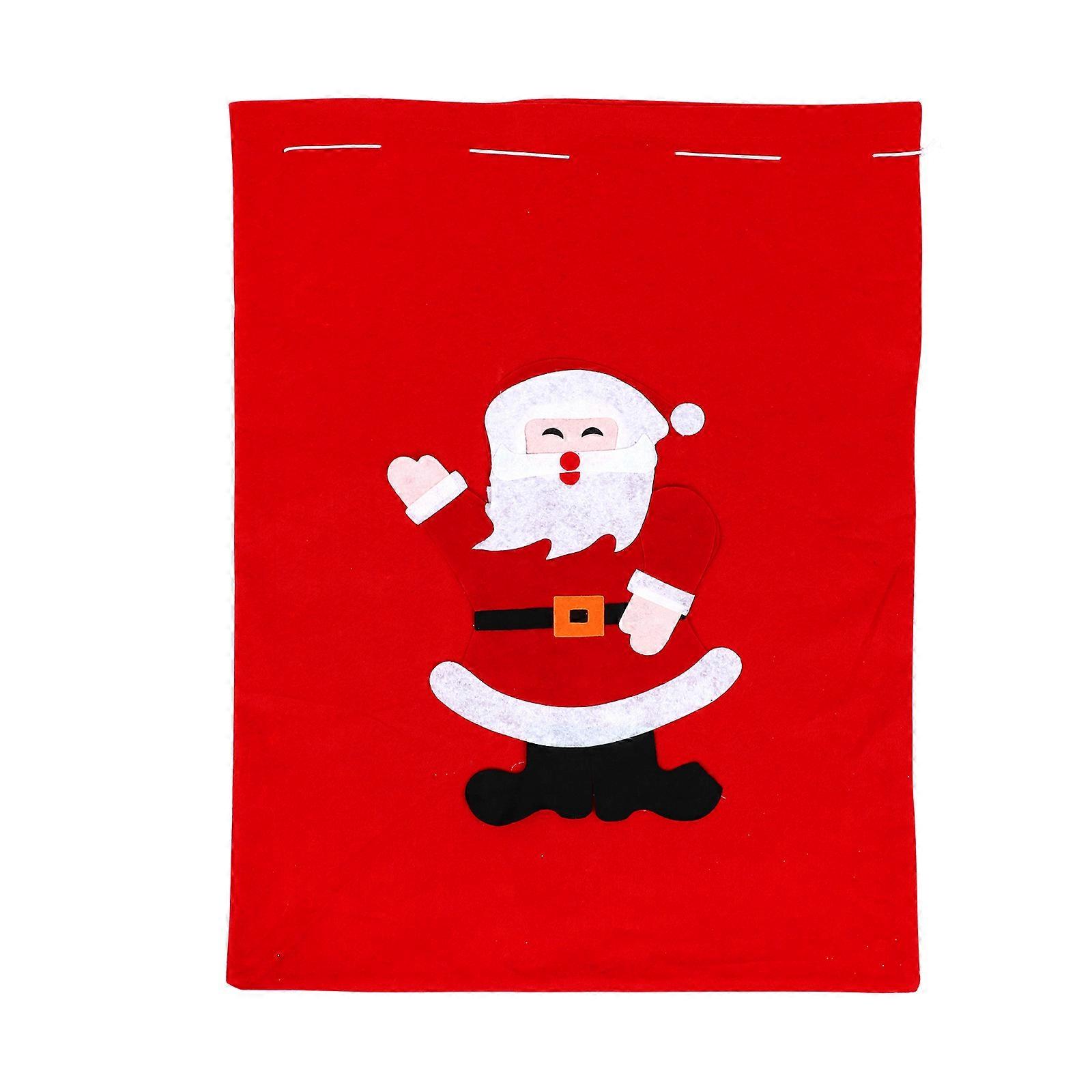 Xmas Drawstring Bag Large Christmas Present Bag Durable Santa Claus Pouch for Holiday Party Supplies Reusable Storage