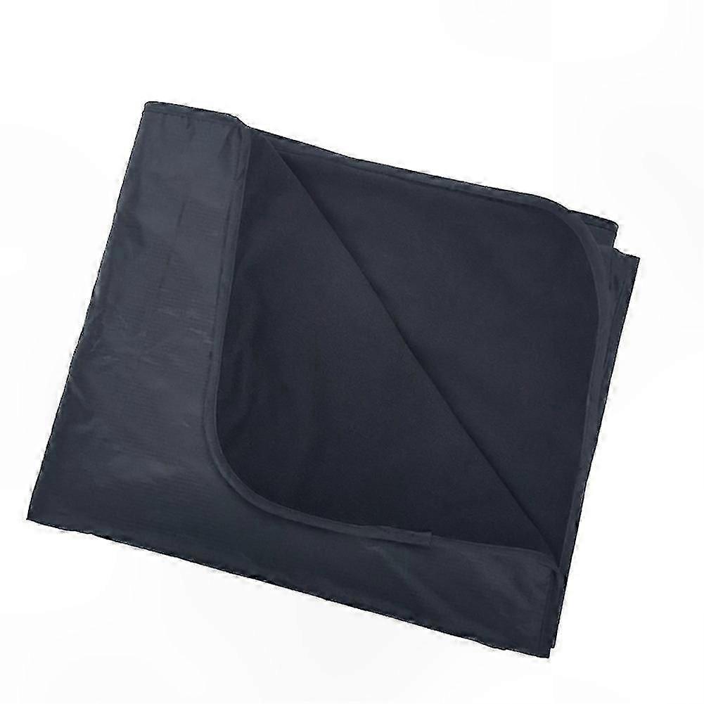Waterproof Ground Mat for Camping and Beach - 144x181cm Black Picnic Blanket