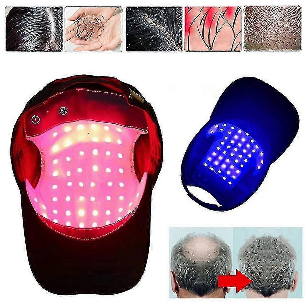Rødt lysterapi Hårtapsbehandling Laser Cap Vekst Gjenvekst Hjelm