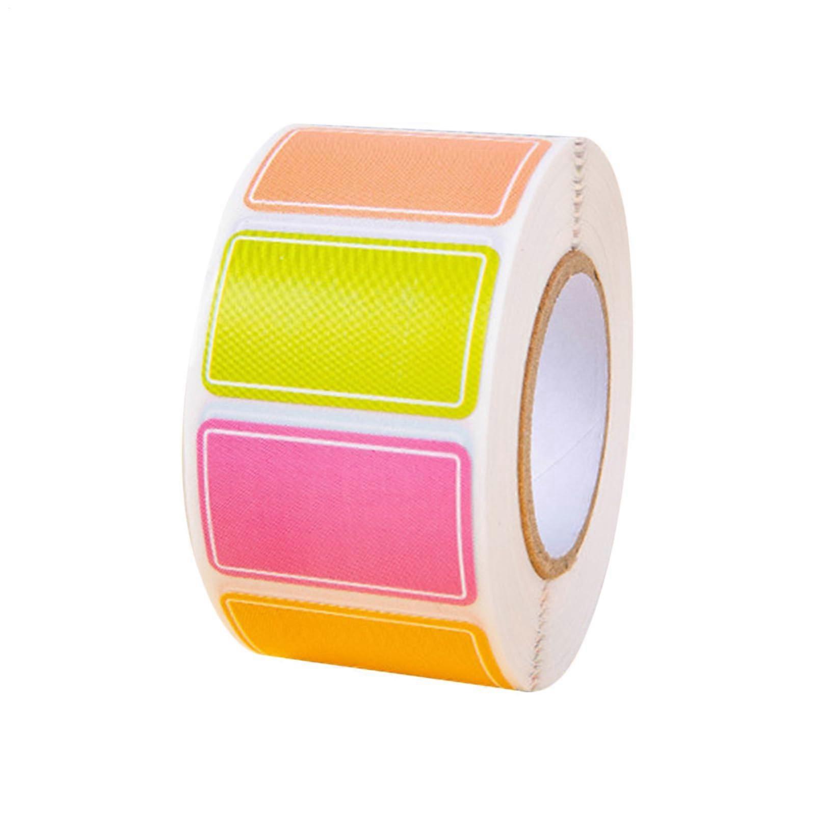 Selfadhesive color stickers  Multicolored label rolls  Waterproof solid color labels