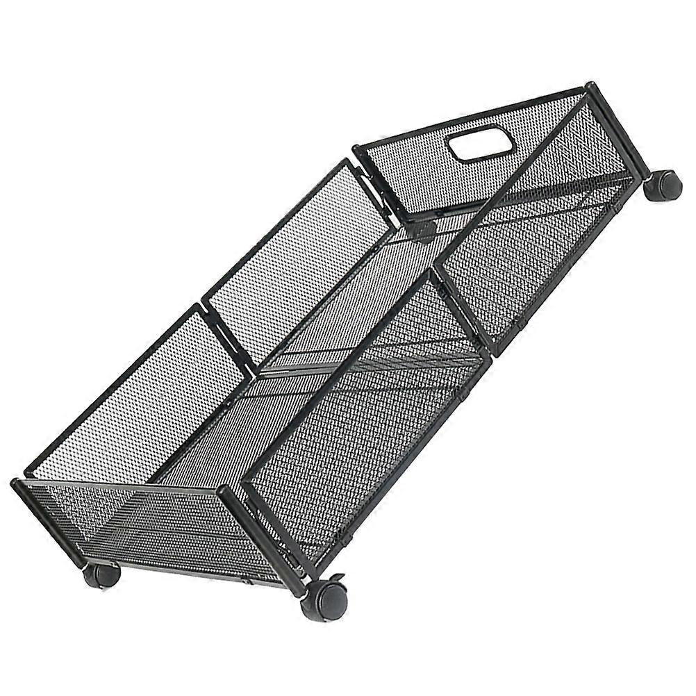 Foldable Under Bed Storage Organizer with Wheels for Maximum Space Utilization and Living Room Use