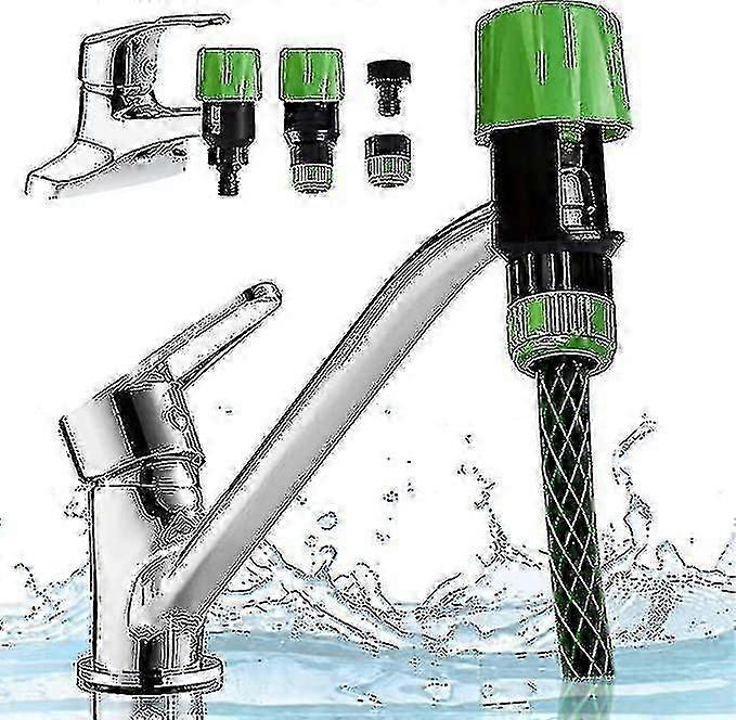 Kitchen Garden Watering Tap Hose Pipe Snap Connector Adaptor Tool, Universal Tap Connector Adapter Kitchen Pipe Joiner Fitting,-Yvan
