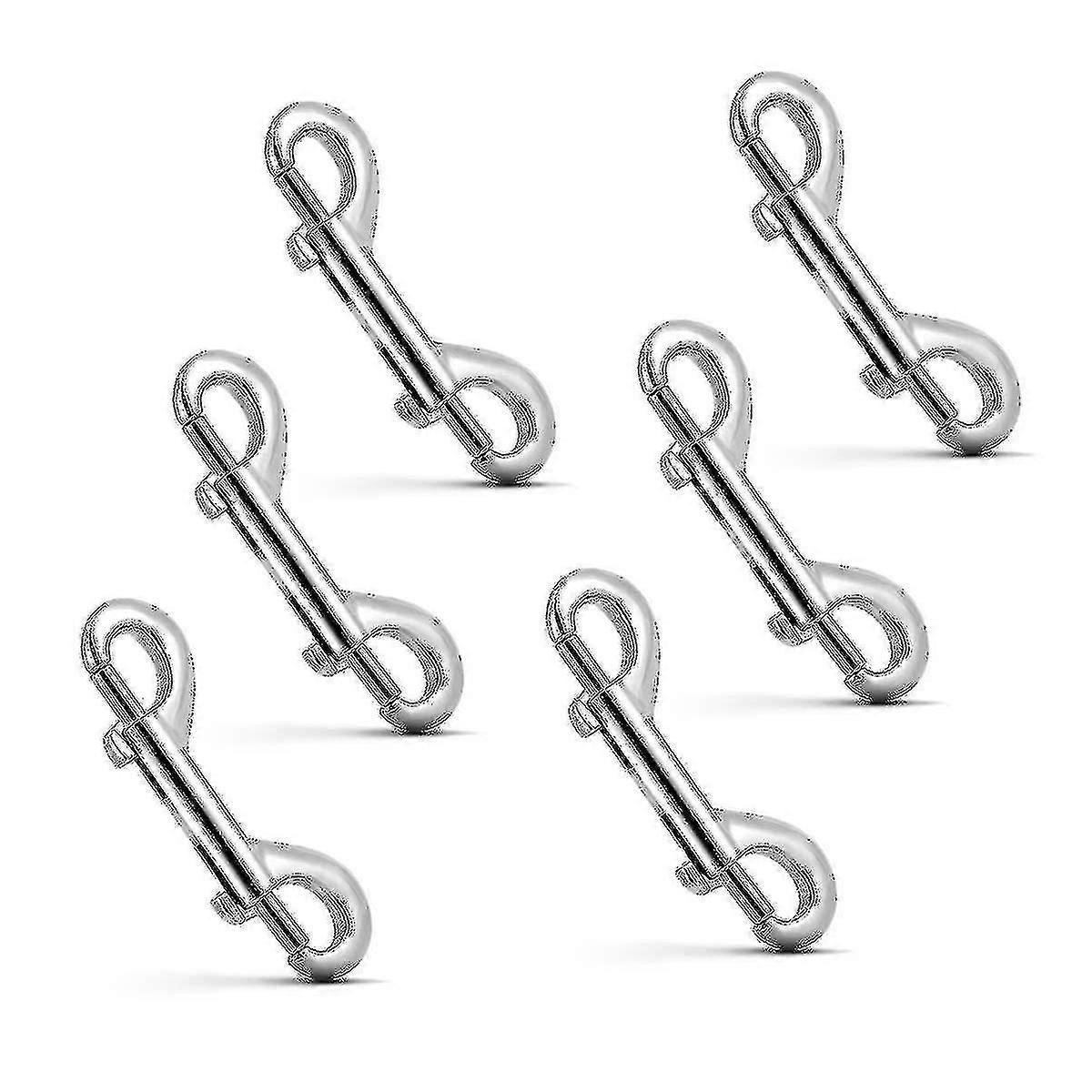 Double Ended Bolt Snaps, 6 Pack Alloy Snap Hook Metal Spring Clips
