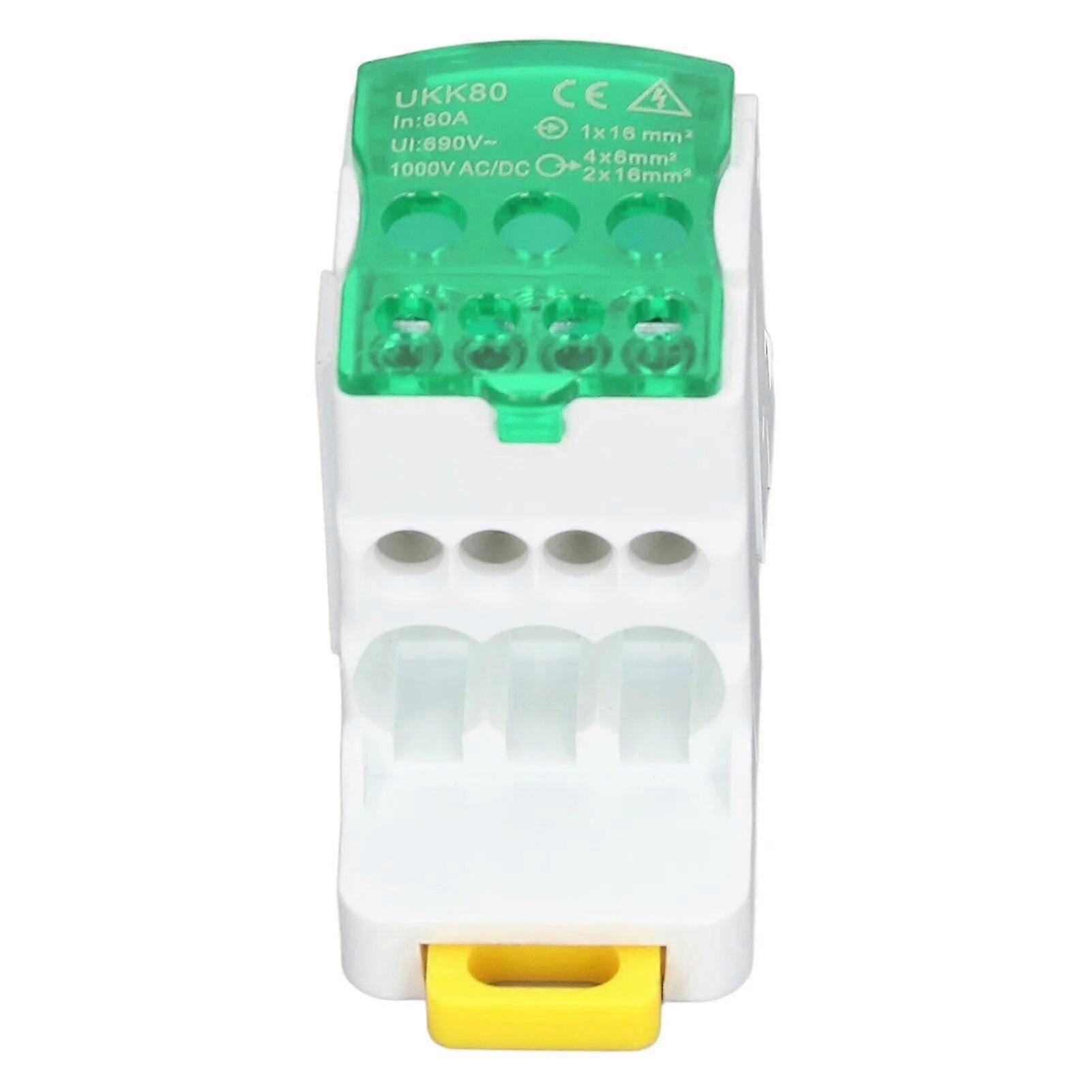 Distribution Box Terminal Block Fireproof Corrosion Resistant With Brass Wire Junction Box DIN 690V 80A For Equipment~7753