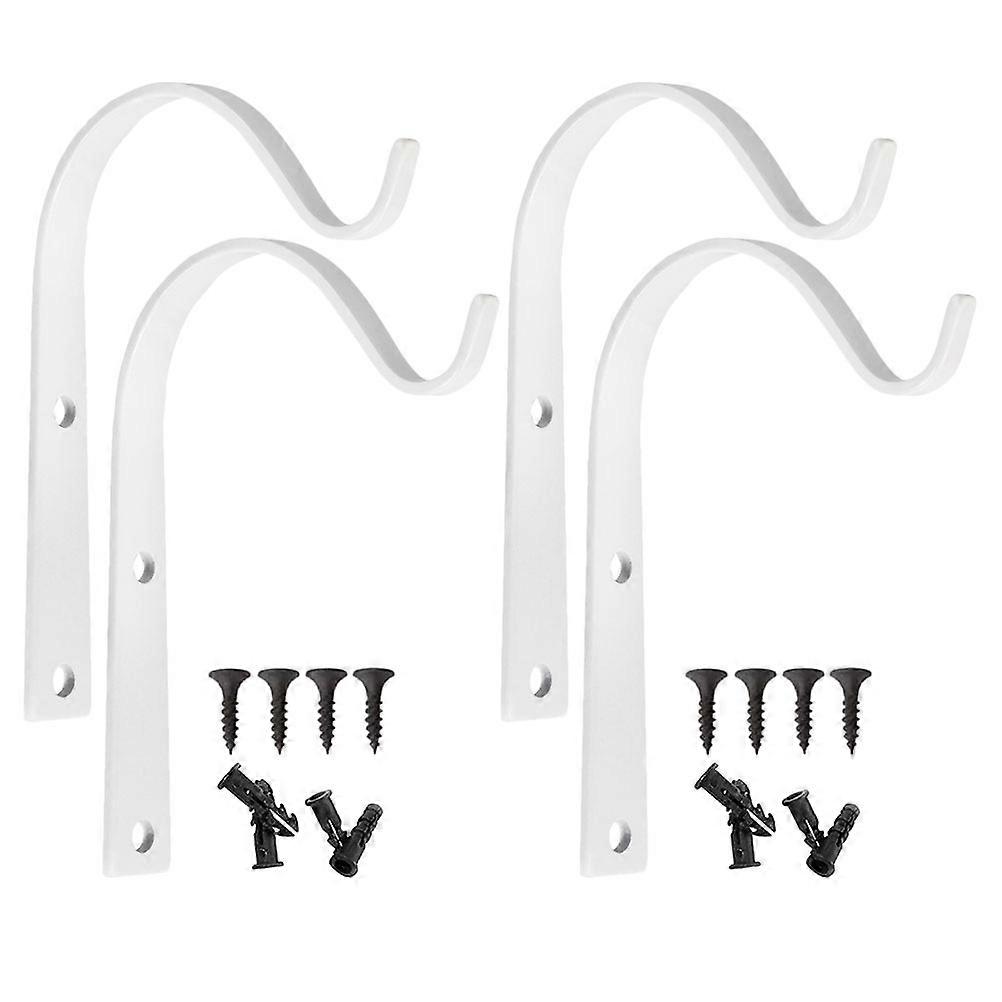 Hanging Planter Bracket Hook 20 Pcs Wall Hanging Support Hooks For Planters Lanterns White Minimalist Design