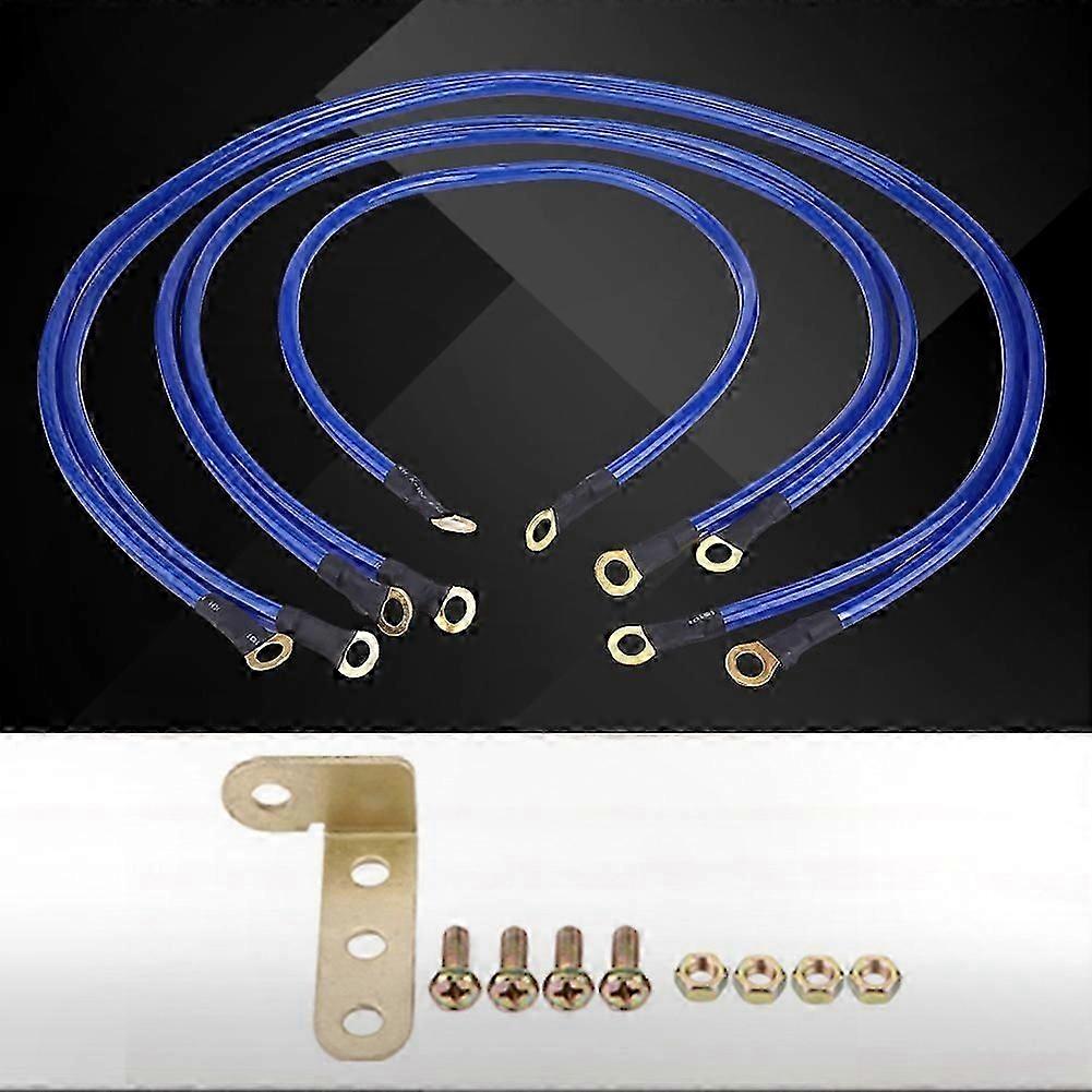 5-Point Universal Car Grounding Cable Kit for Auto Electrical Systems