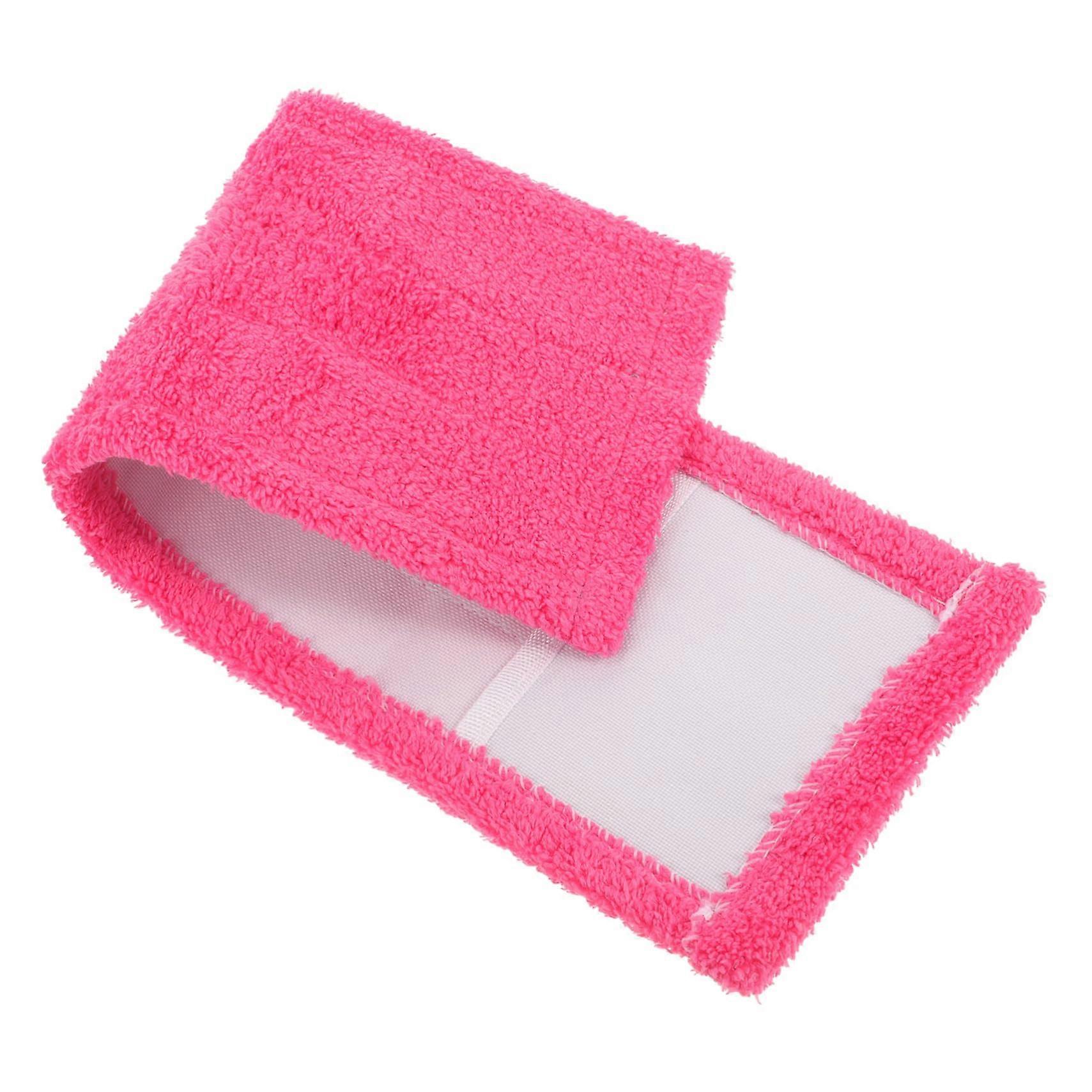 Microfiber mop replacement covers coral pads red for effortless cleaning of all smooth surfaces, absorbent