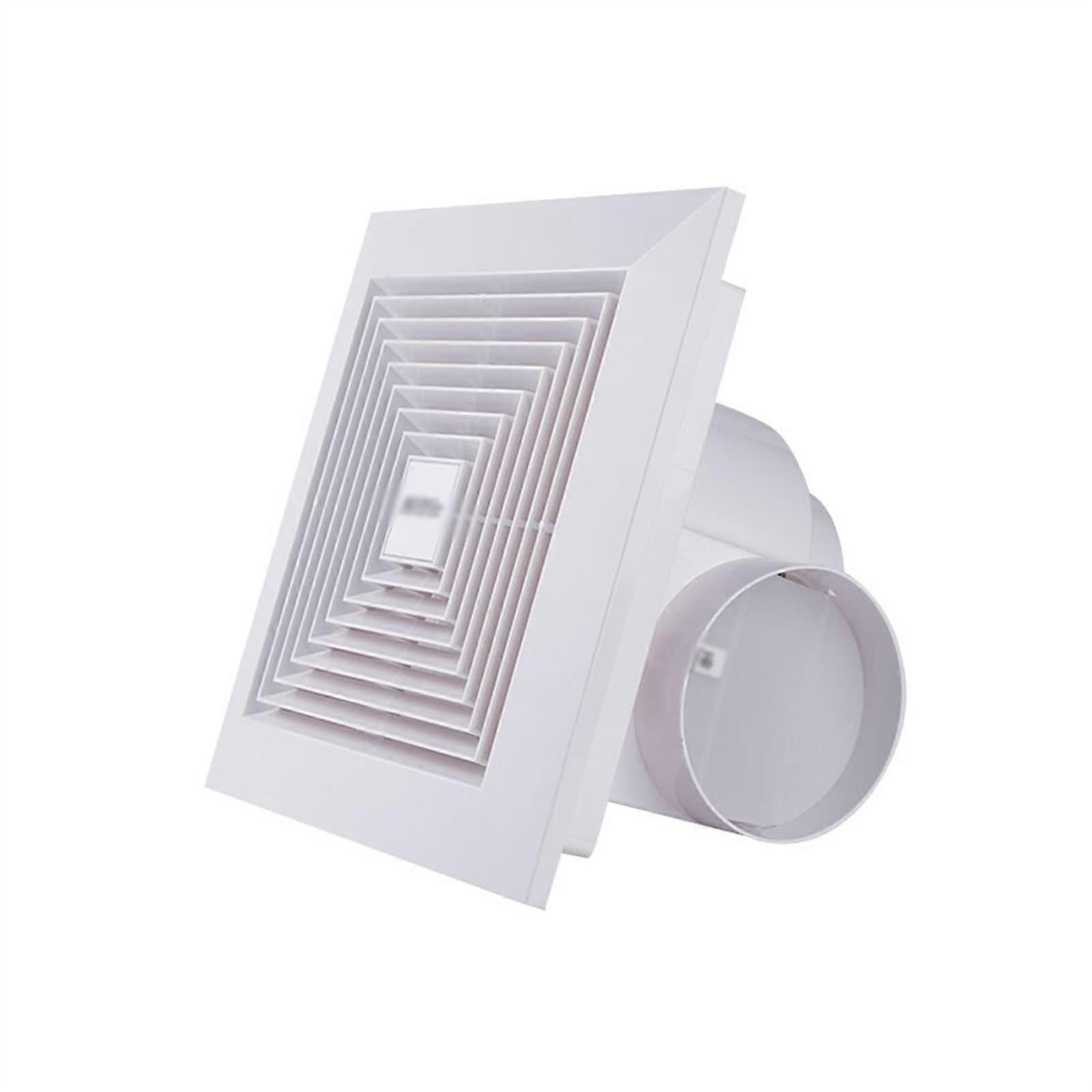 Powerful Silent Bathroom Extractor Fan, Plasterboard Ceiling Mounted Ventilation Fan (32.6x32.6cm)