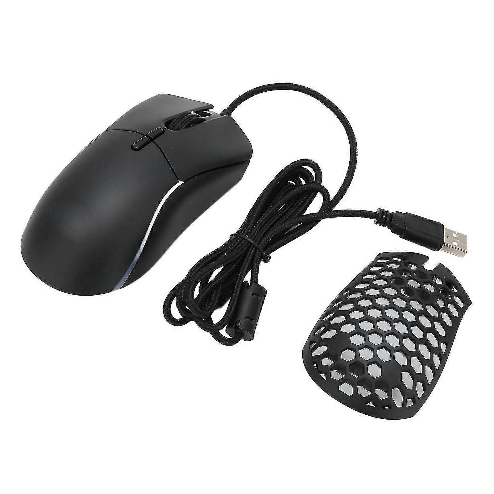 Gaming mouse with max 12800 DPI, RGB backlit, light, ergonomic, stable and