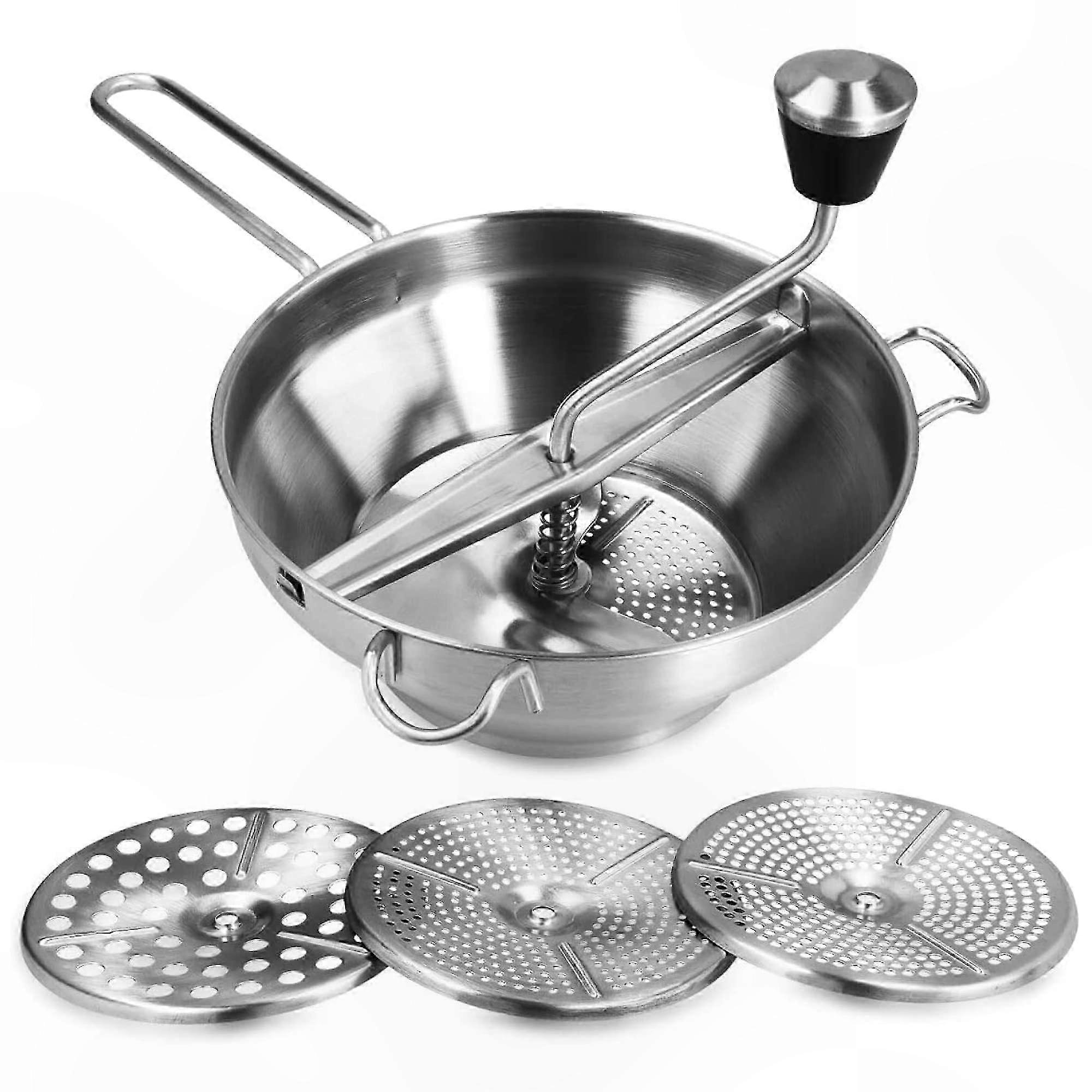 Multi-Function Kitchen Strainer with 3 Sieve Inserts for Cooking and Meal Prep