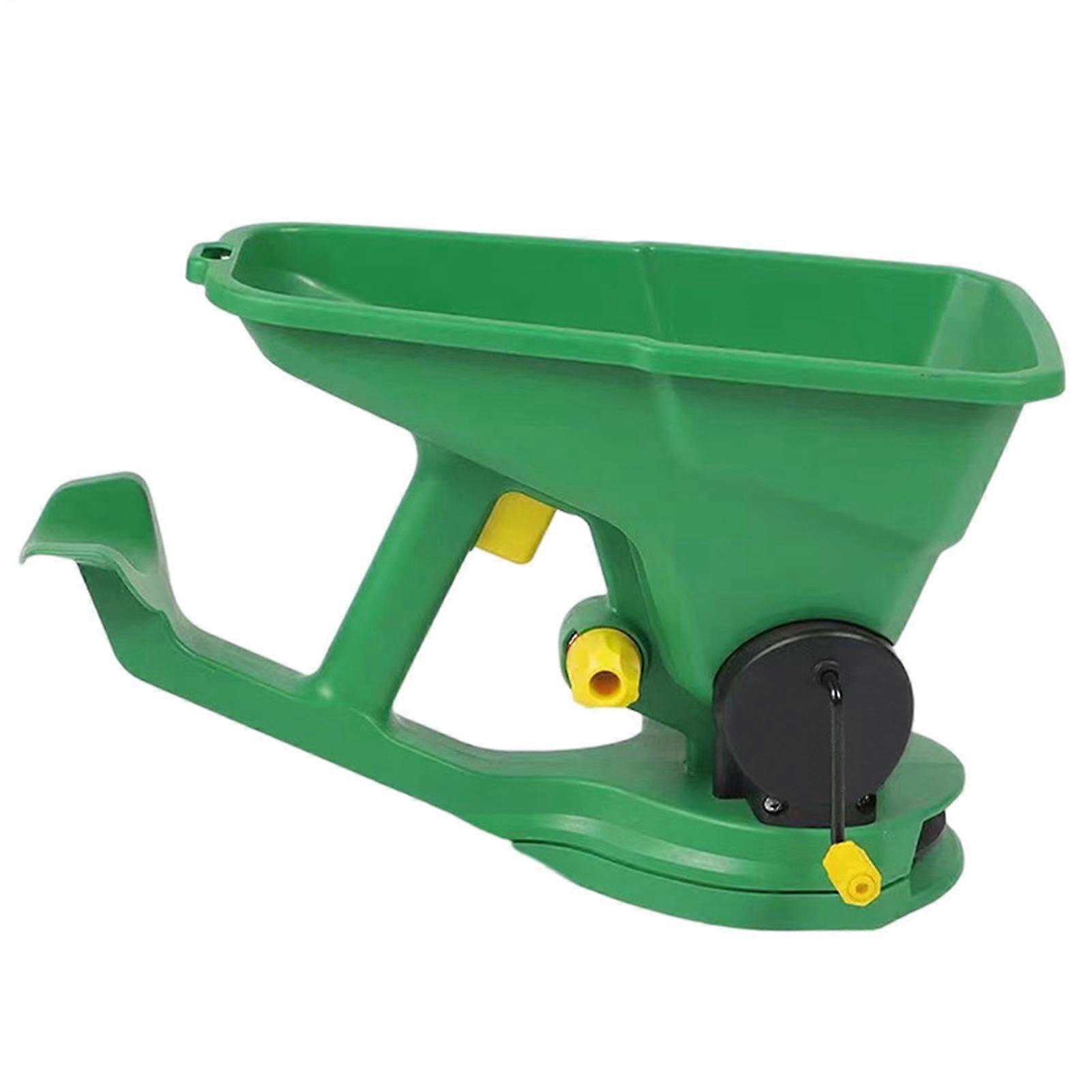 Hand Crank Seeder 1.5L Garden Spreader With 5Speed Control, Portable Manual Fertilizer Spreader For Lawn Seed