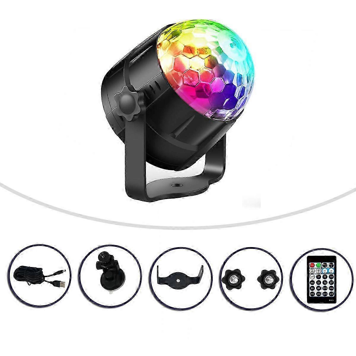 Voice Controlled Party Lights with Remote Control Lighting Disco Ba...