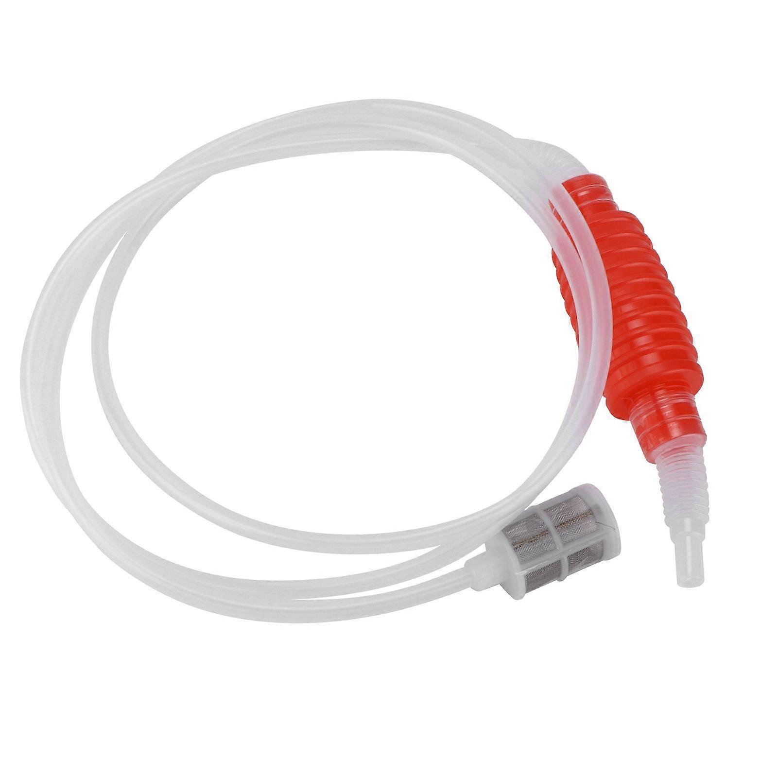 Homebrew Siphon Hose Manual Soft Plastic Syphon Tube Wine Beer Making Brewing Equipment ToolRed