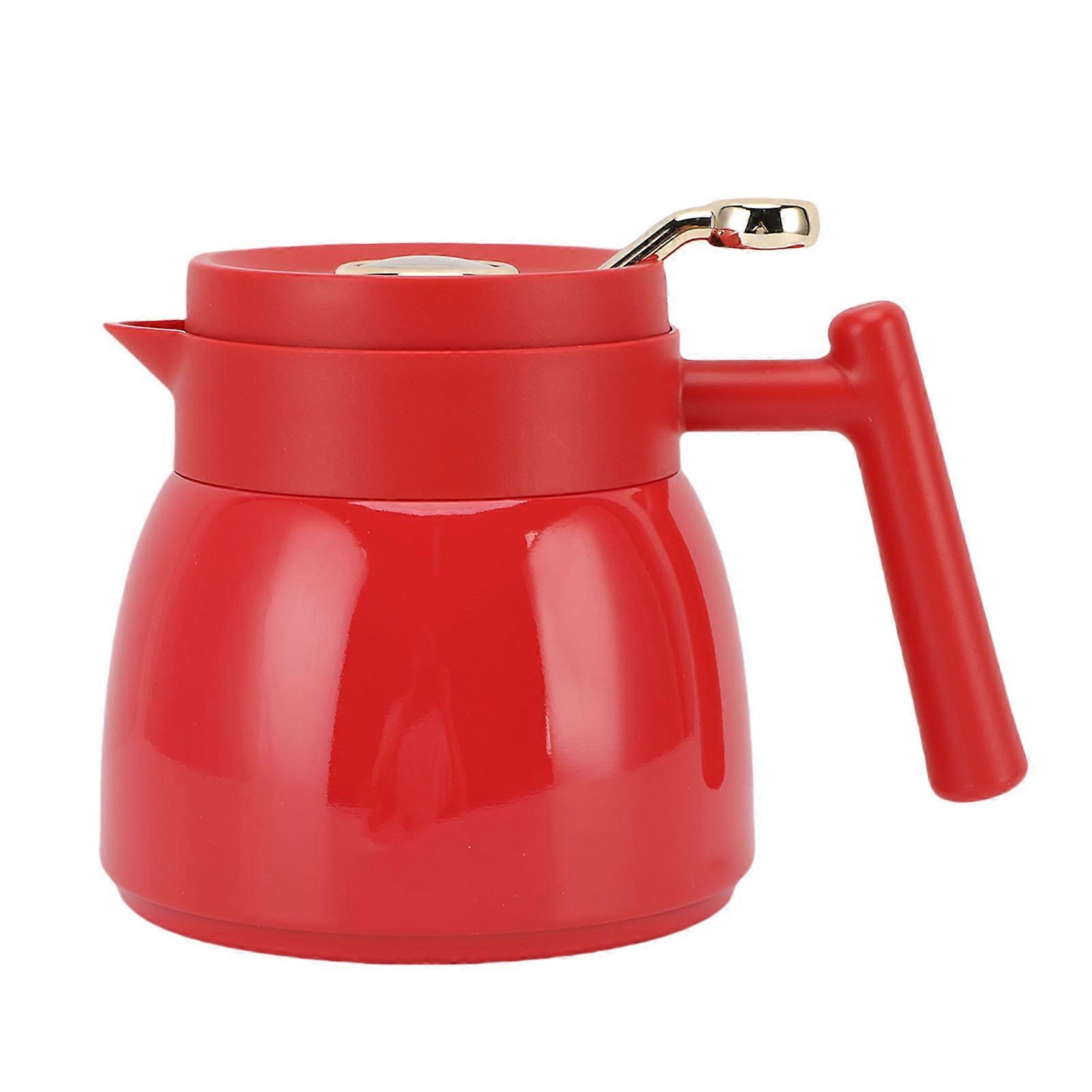 Thermal Tea Filter 880ml Stainless Steel Insulated Coffee Pot Water Beverage Pitcher Dispenser with Mechanical Temperature Display