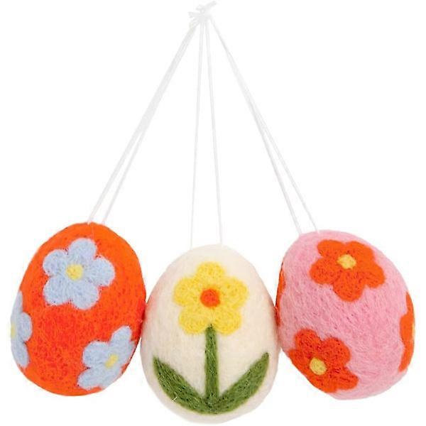 Felt Easter Eggs for the Easter Tree, Hanging Decoration, Spring Decoration, Easter Egg Hunt