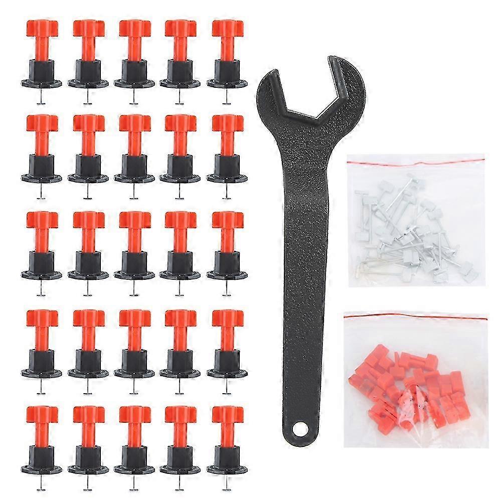 25Pcs Tile Leveler Reusable Leveling System Tile Positioning Tool Floor Wall Construction Tools--style2696
