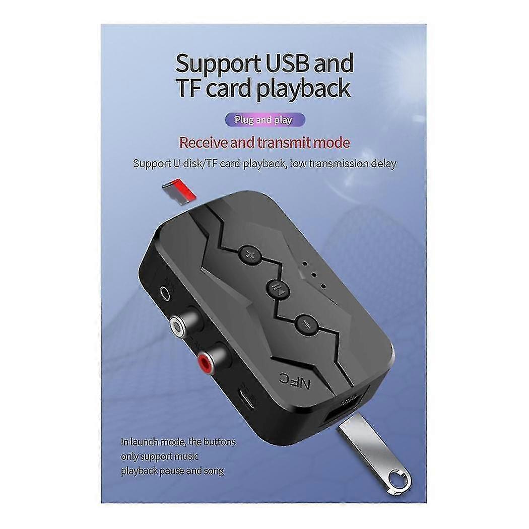 5.0 All-in-1 Bluetooth Receiver Nfc Bluetooth Transmitter Supports ...