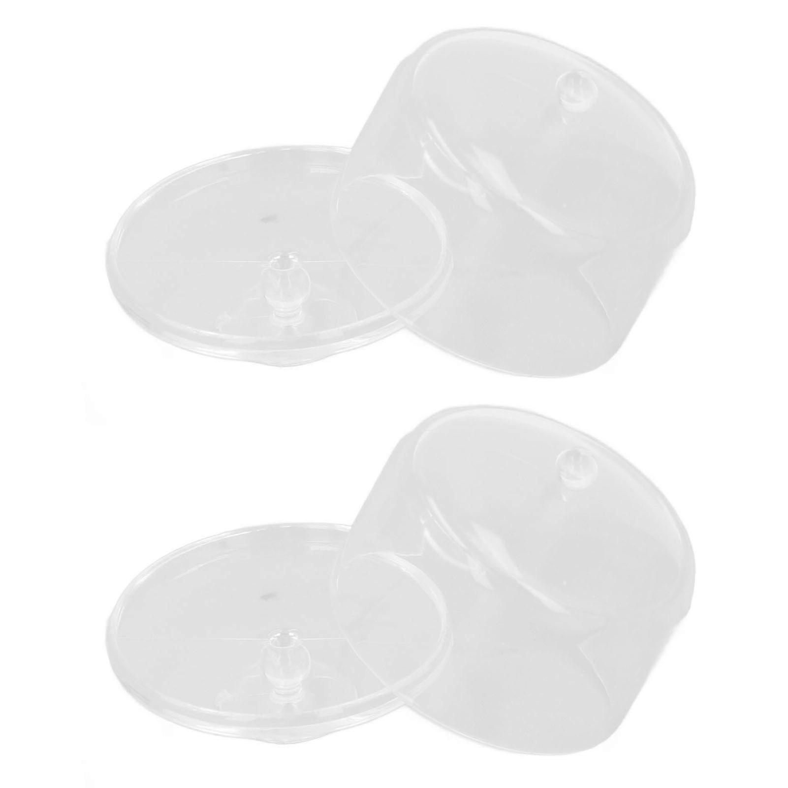 2pcs 1:12 Dollhouse Transparent Mini Candy Containers Plastic