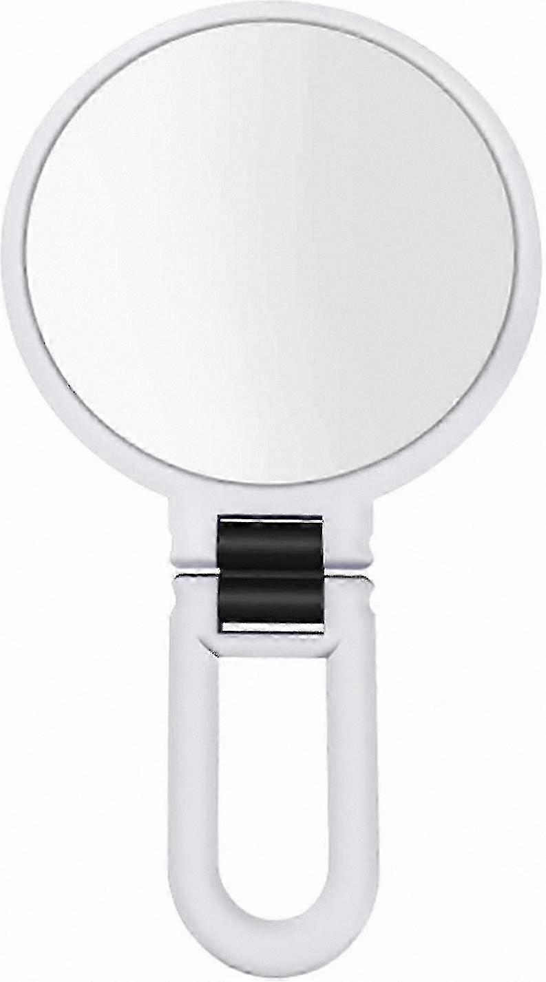 Double Sided Travel Mirror with 15x Magnification Handheld Folding Design Makeup Vanity Mirror Portable Pedestal Mirror for Home and Travel Use