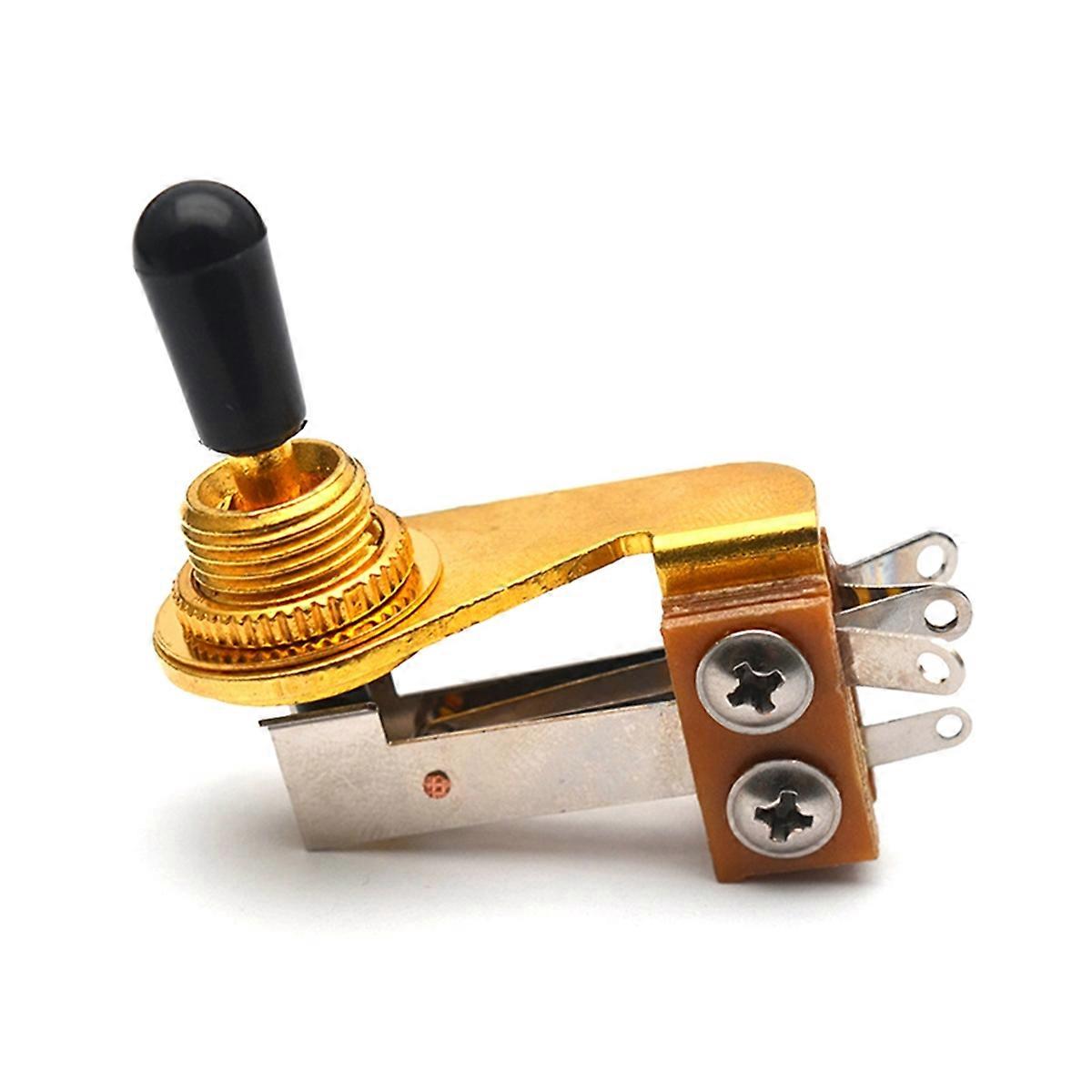 3 Way Guitar Switch Metal Guitar Pickup Selector Toggle Switch Gold