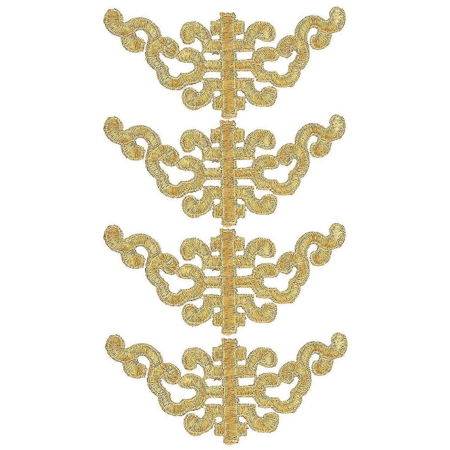 2025 Latest Model 4PCS Embroidered Patch Sewing Cloth Sticker DIY Applique