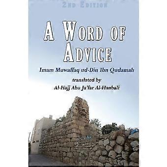 A Word Of Advice - Imam Muwaffaq ud-Din Ibn Qudamah - Paperback - en Book