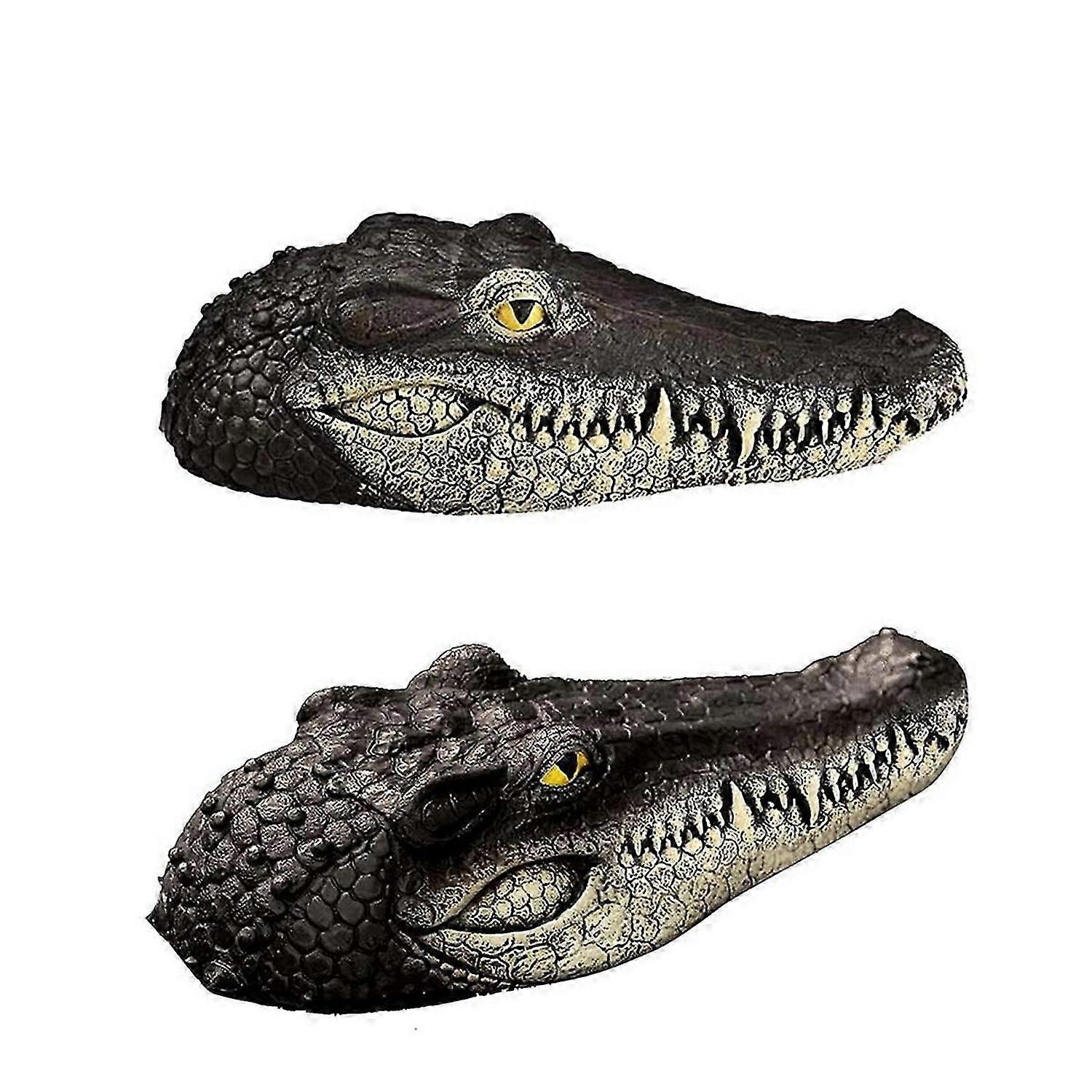 Floating Alligator Head,Alligator Head Decoy for Pool,Deterrent Ducks