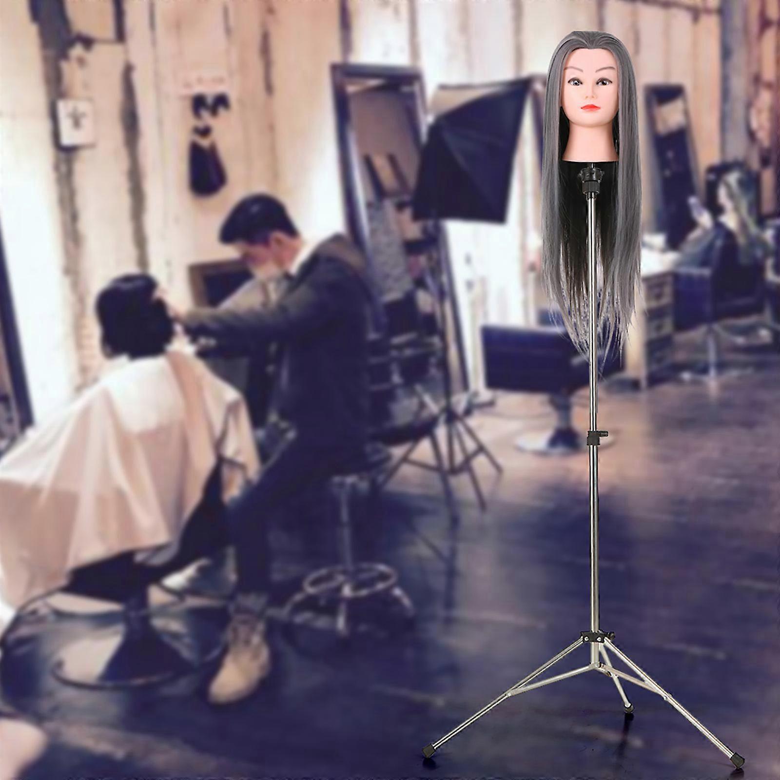 Adjustable Wig Head Stand Tripod Holder Mannequin Head Tripod Stainless Steel Hairdressing Tripod Stand Manikin Tripod Stand
