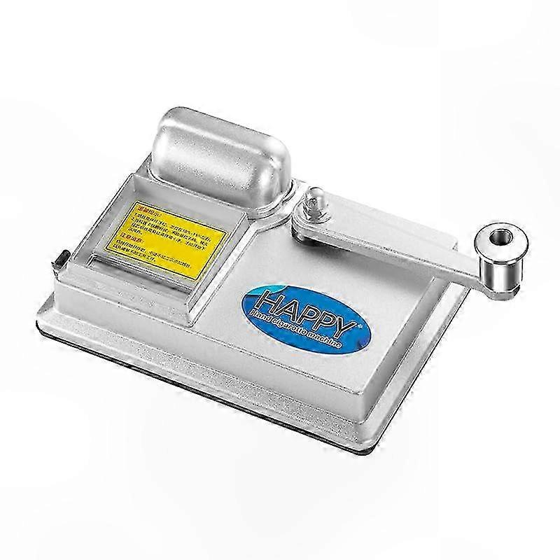 Manual Cigarette Roller with Compact Design for Home Use Easy to Operate Handheld Rolling Tool Silver