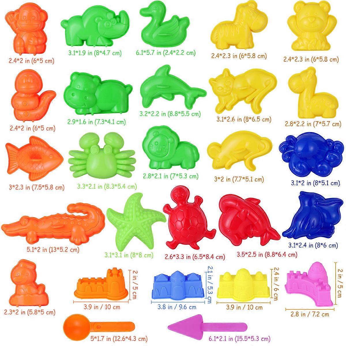 Sand Toys Set Toymytoy Sand Molds Set for Kids 2Pcs Animal Castle Kit