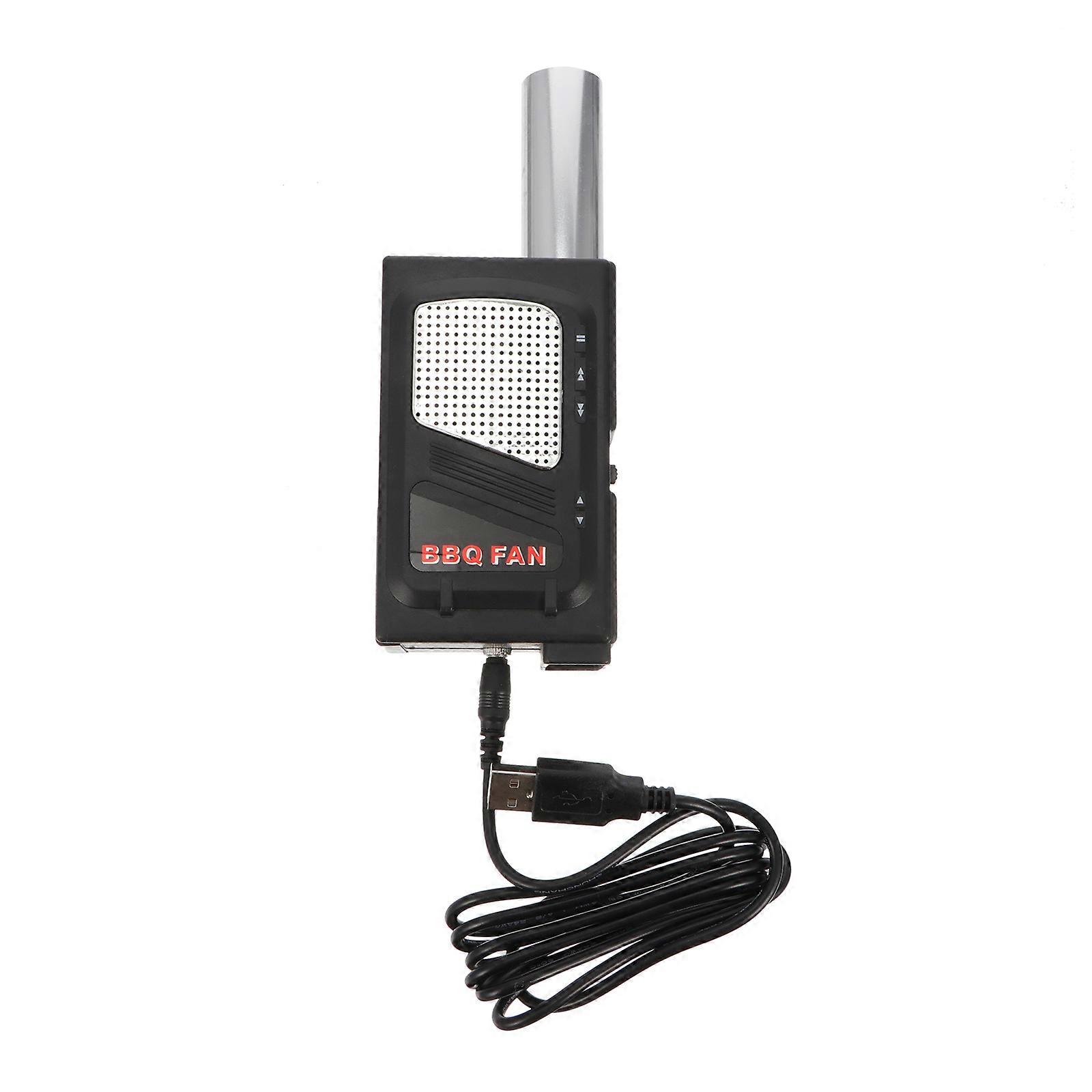 Plastic Portable Fire Blower 1Pcs Black with Quick Ignition for Camping Picnic Use