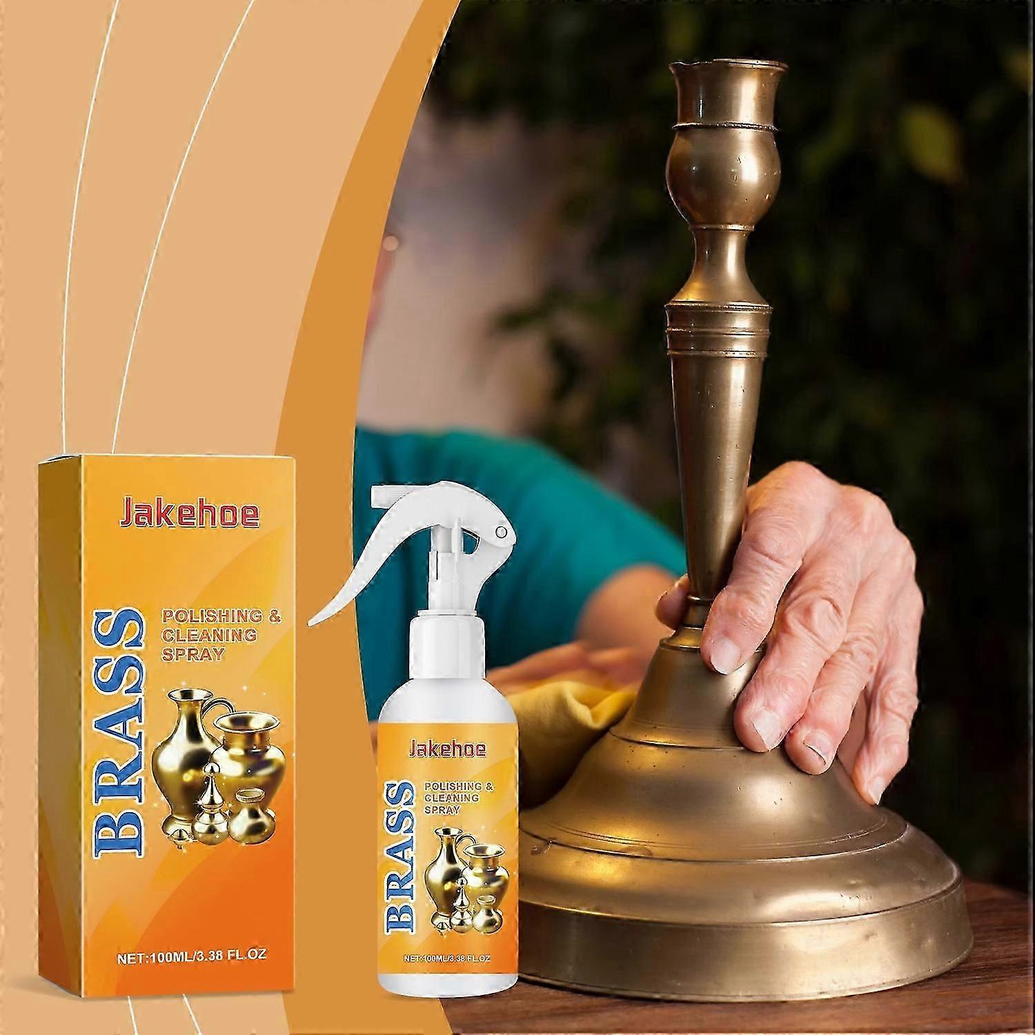 Jakehoe brass polishing cleaning spray decontamination polishing bright gentle maintenance brass car