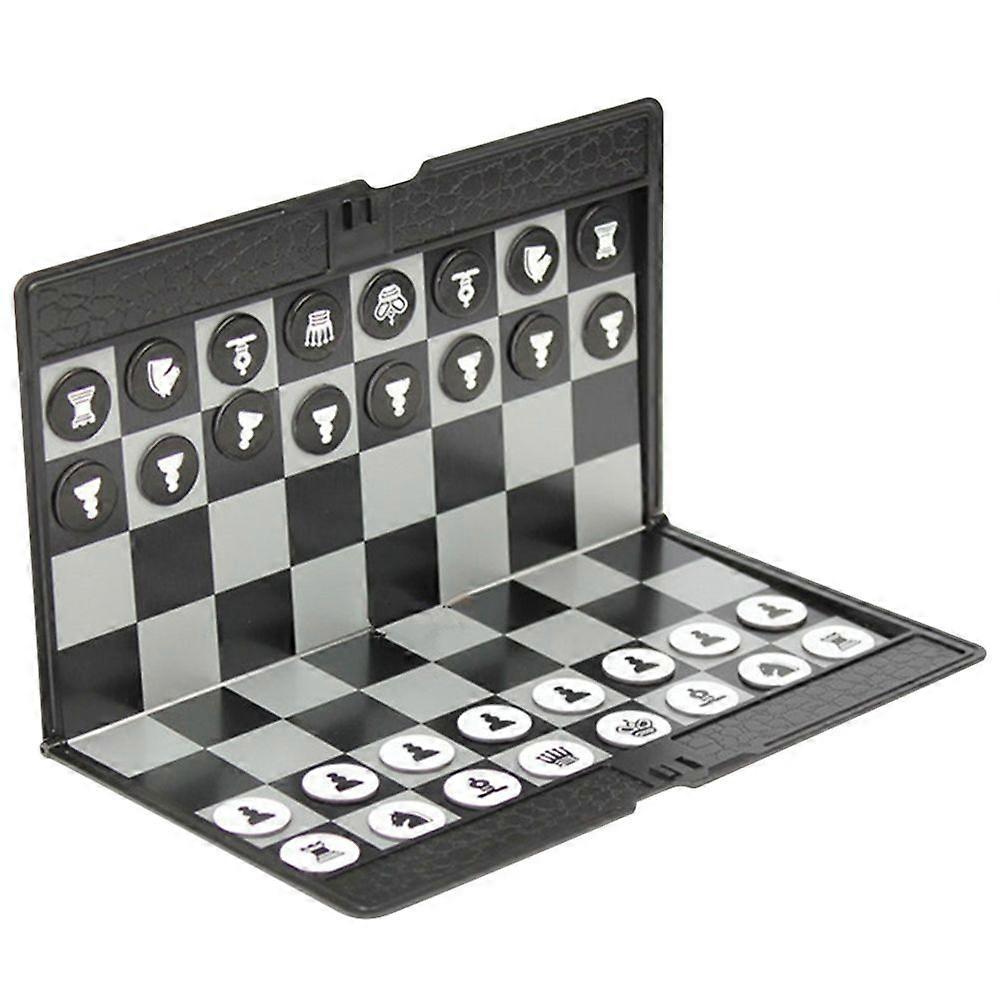 Magnetic Travel Chess Set Folding Magnetic Chess Board with Magnetic Chess Pieces Portable Travel Chess Board Game Sets