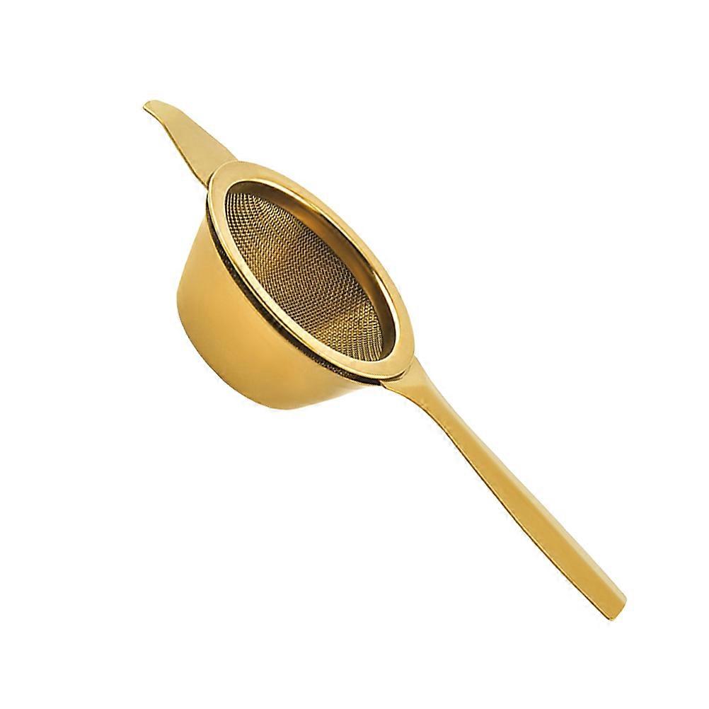 Home Use Tea Leaf Filter Stainless Steel Tea Infuser Golden
