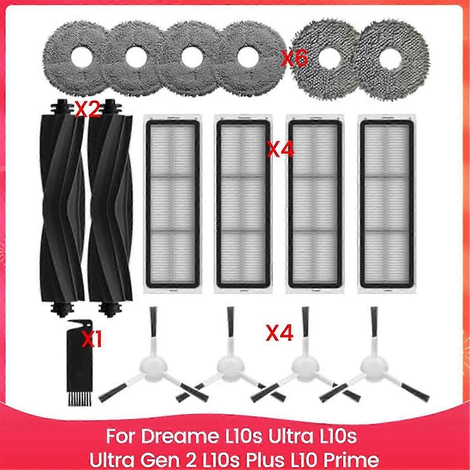 For Mop Pads Hepa Filter Main Side Brushes Replacement Parts