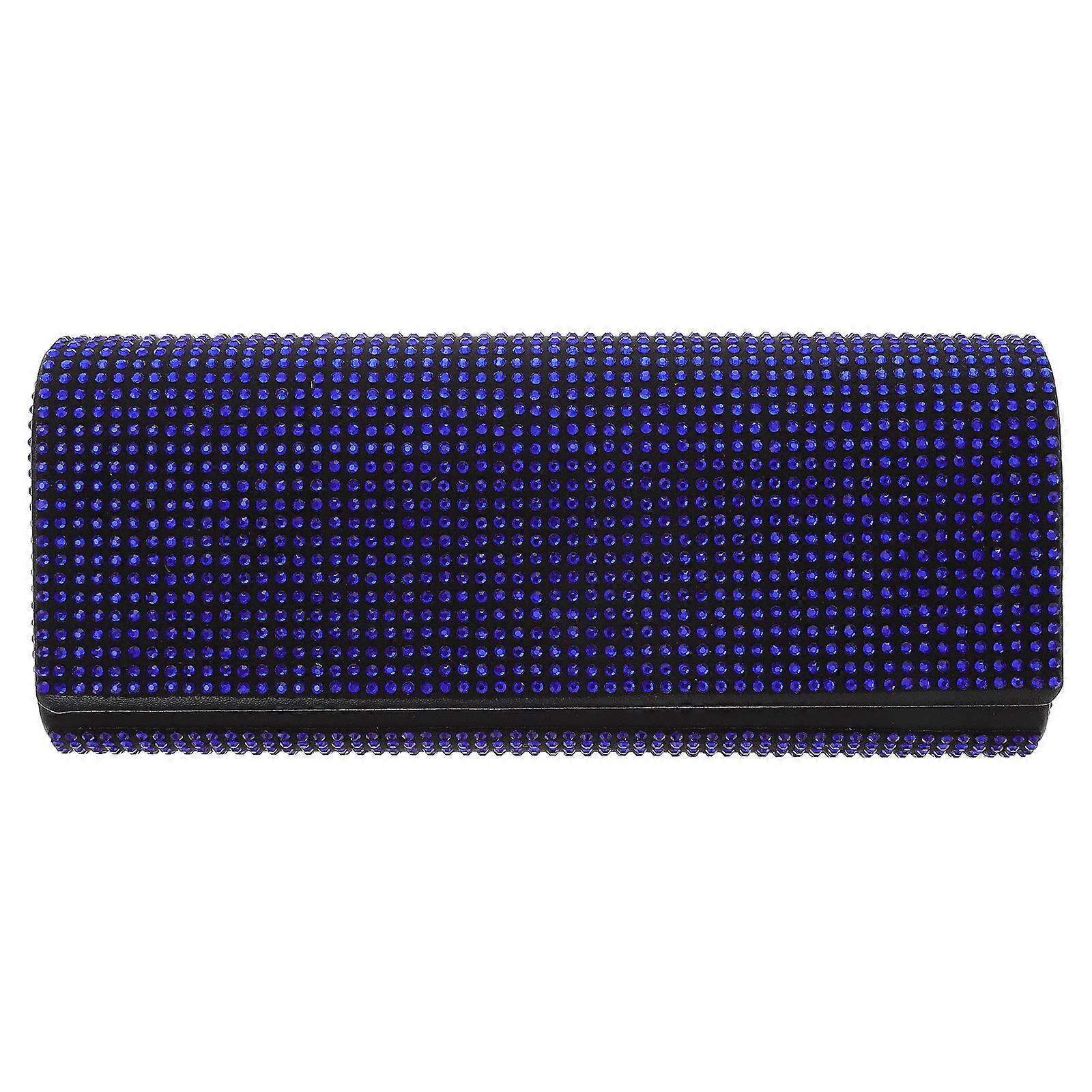 Car Sunglasses Holder Car Use Blue Plastic Scratch Protection 1Pack