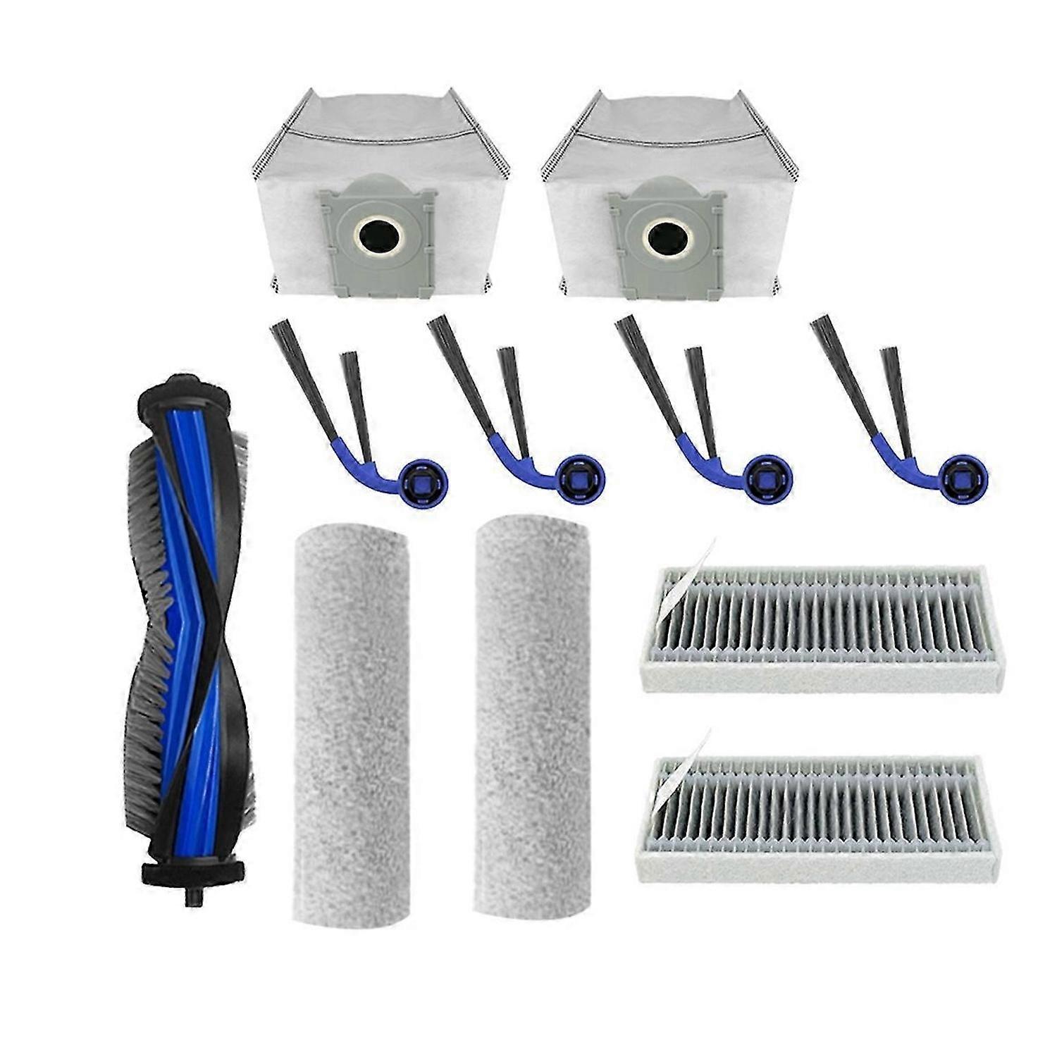 11 Pcs for Deeboot T80 PRO OMNI / T80 OMNI / M14 PLUS Sweeper Roller Side Brush Filter Mop Pad Dust