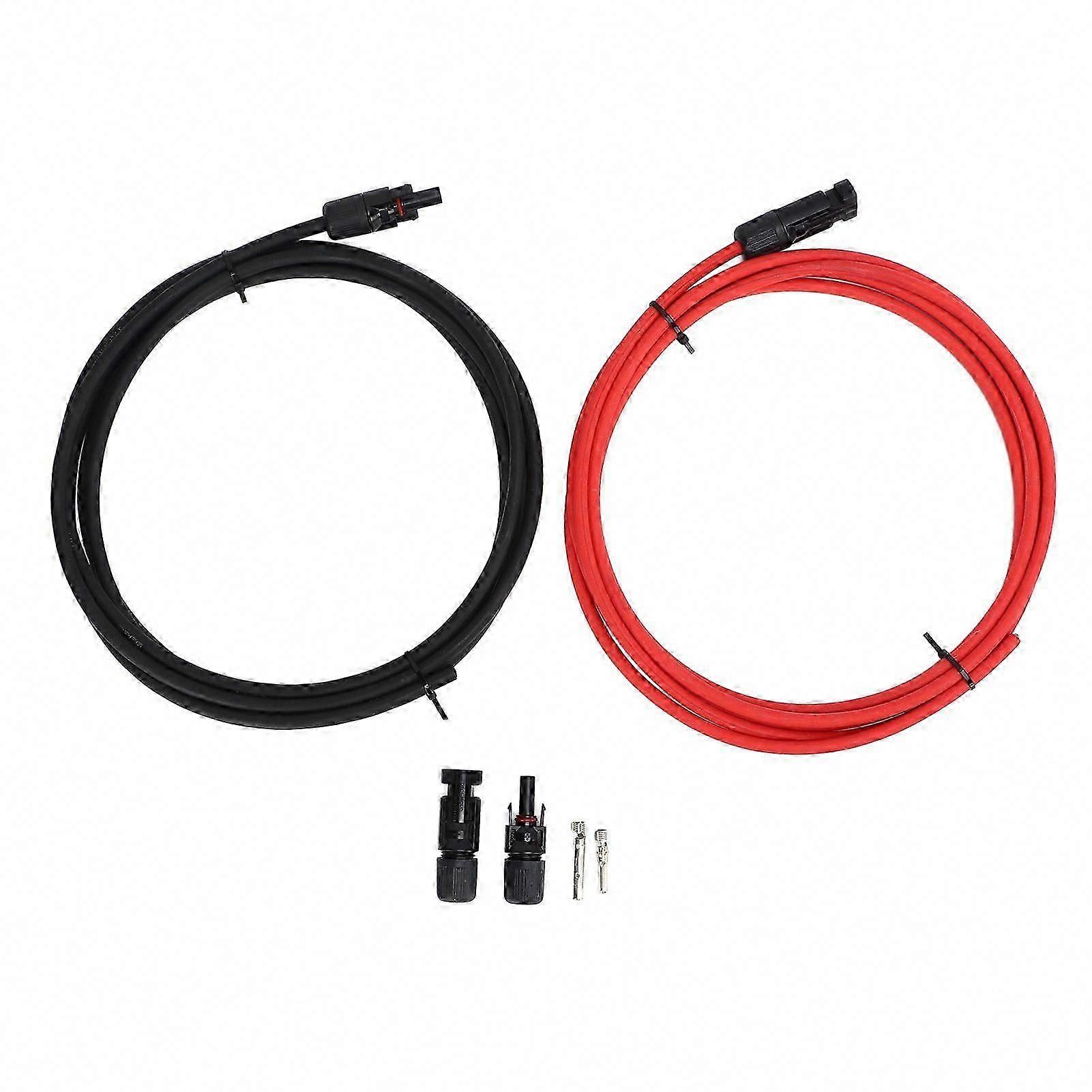 10AWG Outdoor Solar Cable with Self-Locking Connectors for Solar Panel Systems