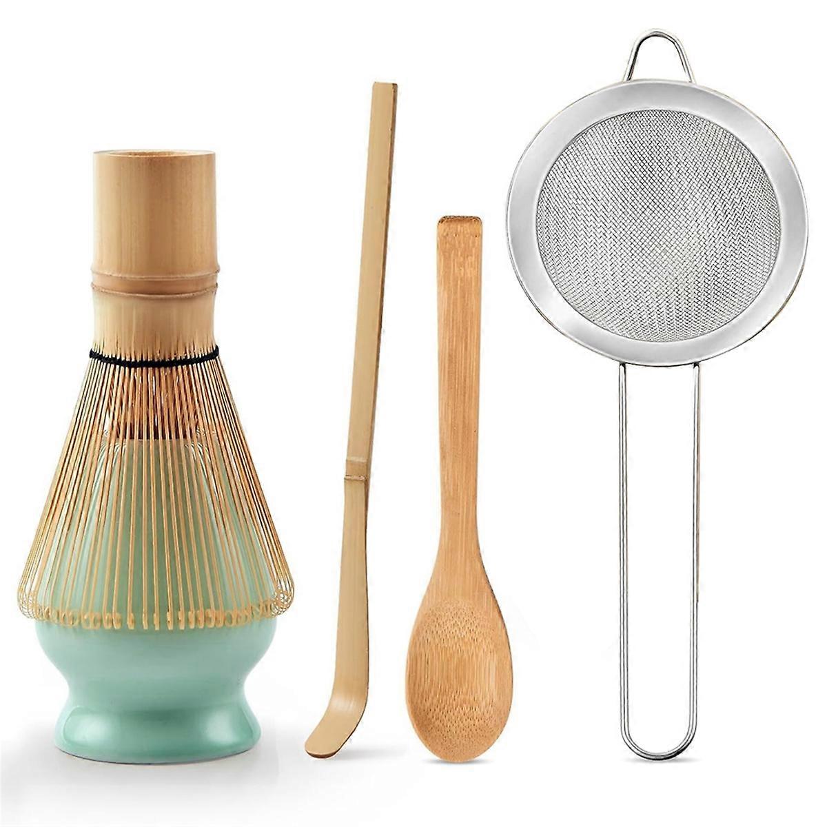5Pcs Matcha Whisk Set Bamboo Japanese Matcha Ceremony Accessory