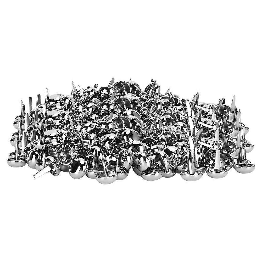 200pcs 0.6in Bottom Studs Rivets 2Feet Mushroom Shape Nailheads for Leather DIY Craft Handbag Purse