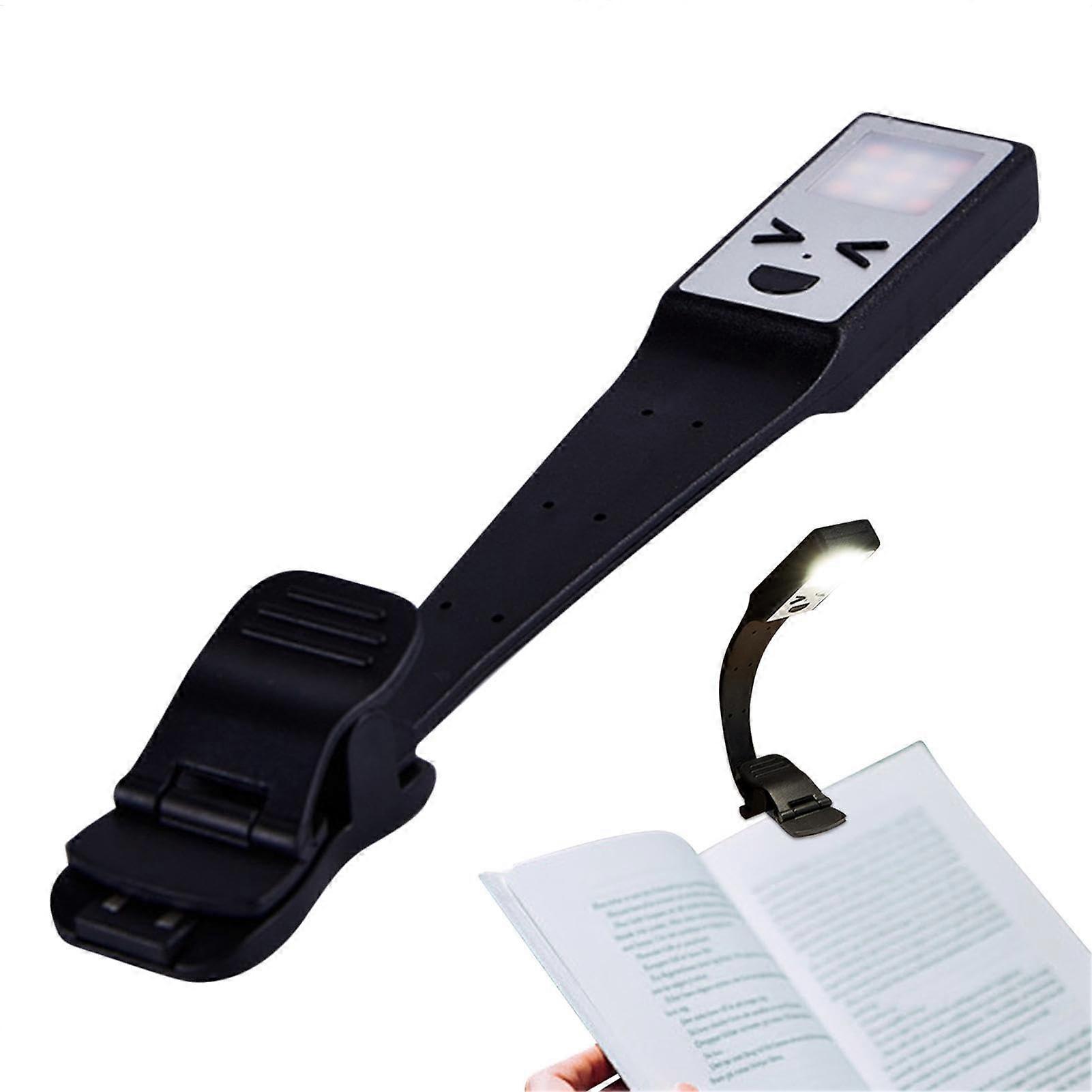 Reading Light Clip On Rechargeable LED Lamp with Three Brightness Levels, Portable Night Light for Bedroom and Dormitory Use