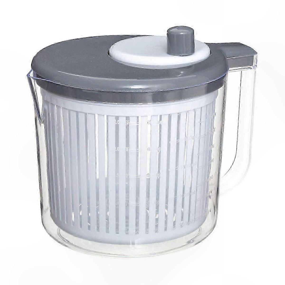 Compact Salad Spinner 21 x 19 x 17 cm Efficient Kitchen Tool