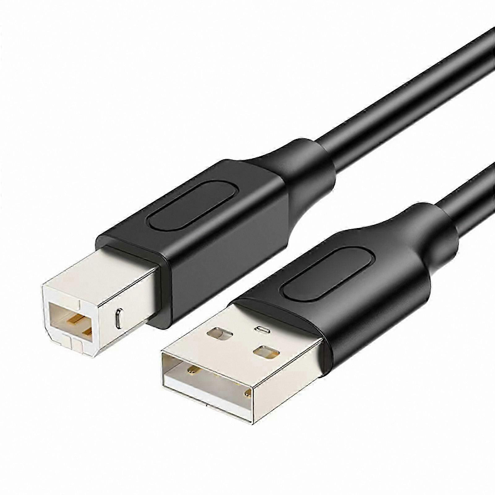 High-Speed USB 2.0 Type B Cable for Printers and Scanners-Compatible with Computers and Printing Controllers