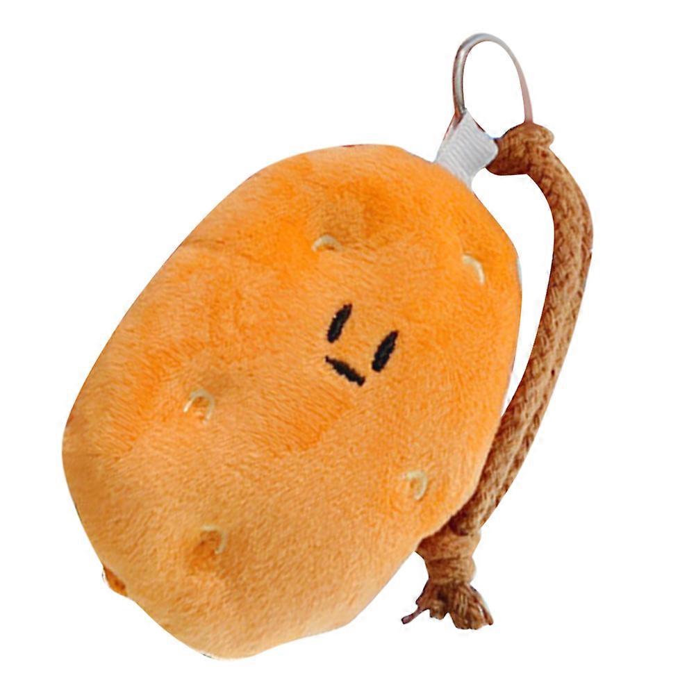 Orange Potato Keychain Plush with Bag Charm Hanging Accessory 4Pcs